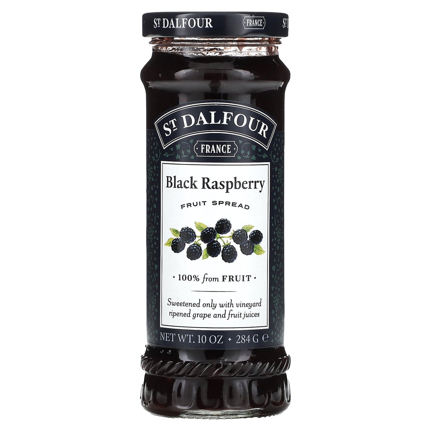 St. Dalfour, Fruit Spread, Black Raspberry , 10 oz (284 g) - Image 1