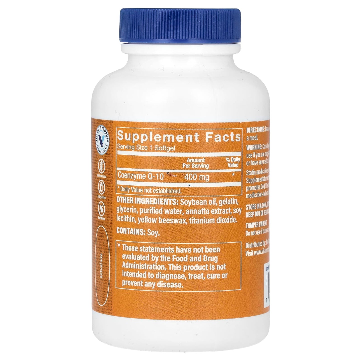 The Vitamin Shoppe, CoQ-10, 400 mg, 60 Softgels - Image 2