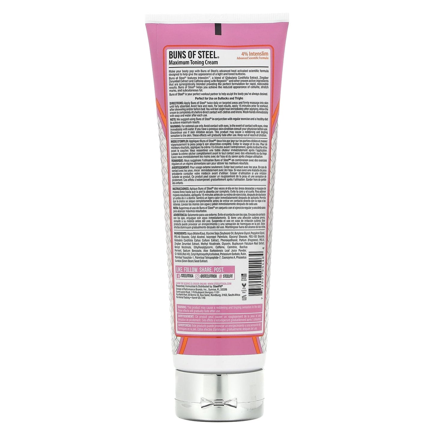 SteelFit, Buns of Steel, Maximum Toning Cream, 8 fl oz (237 ml) - Image 2