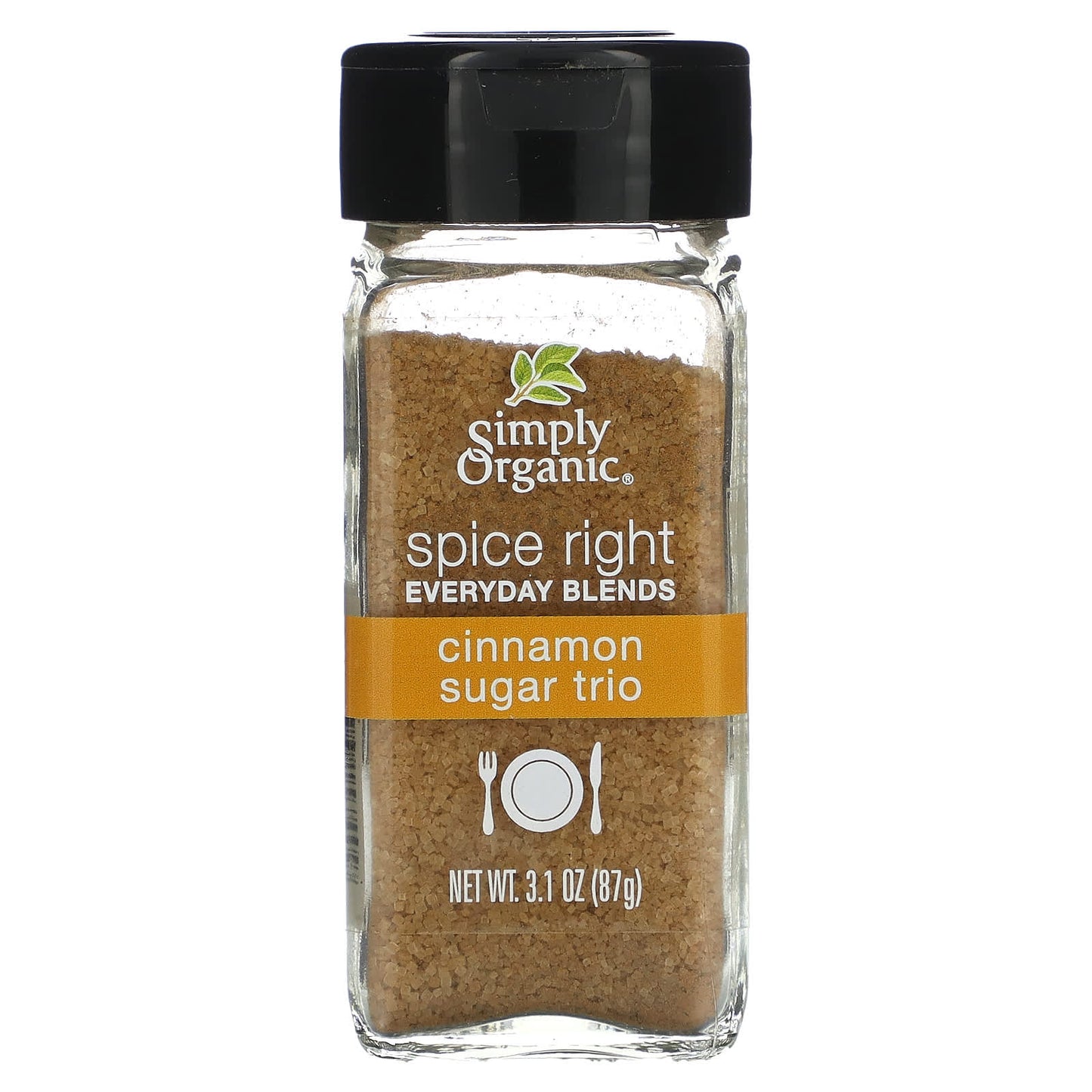 Simply Organic, Spice Right Everyday Blends, Cinnamon Sugar Trio, 3.1 oz (87 g) - Image 1