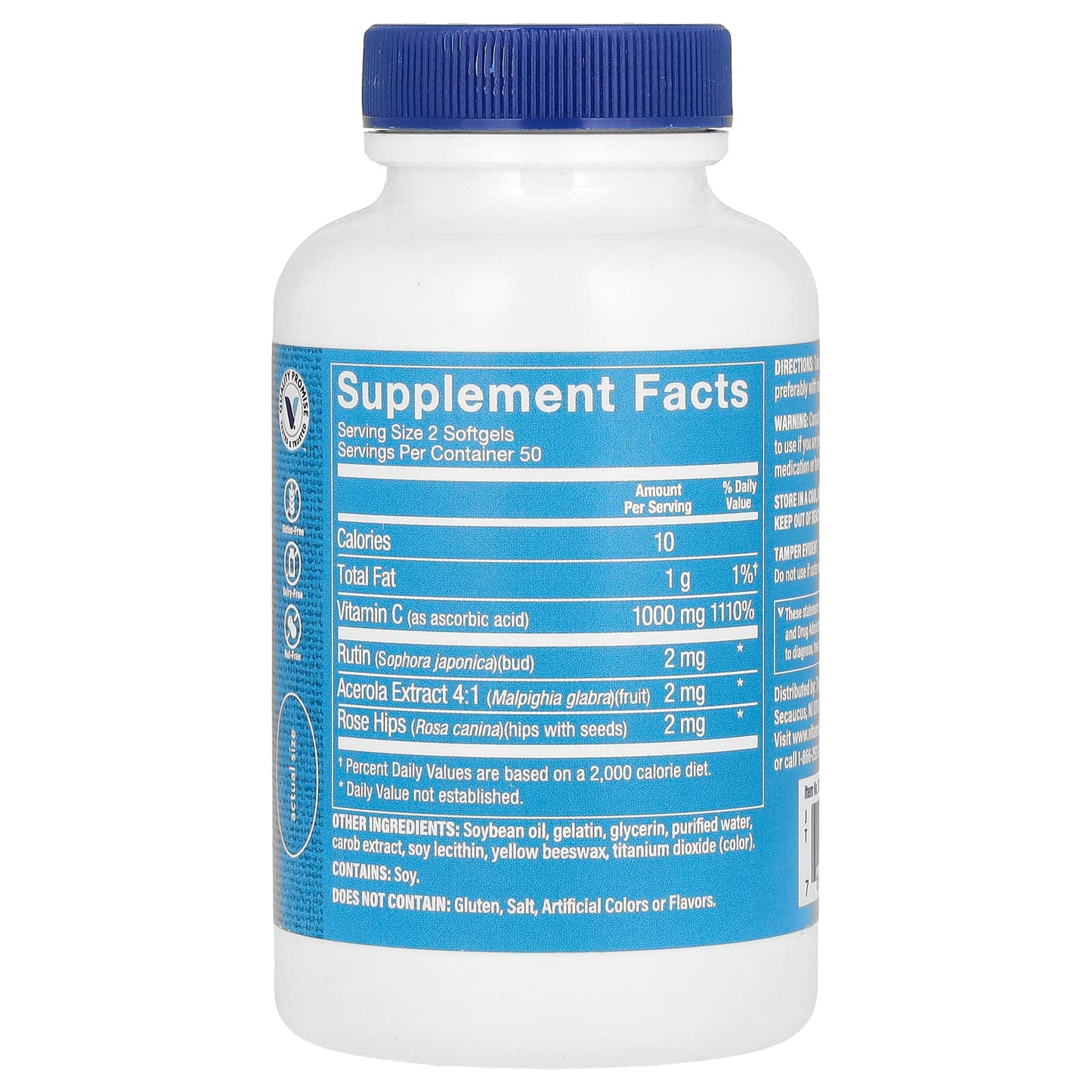 The Vitamin Shoppe, Vitamin C, 1,000 mg, 100 Softgels (500 mg per Softgel) - Image 2