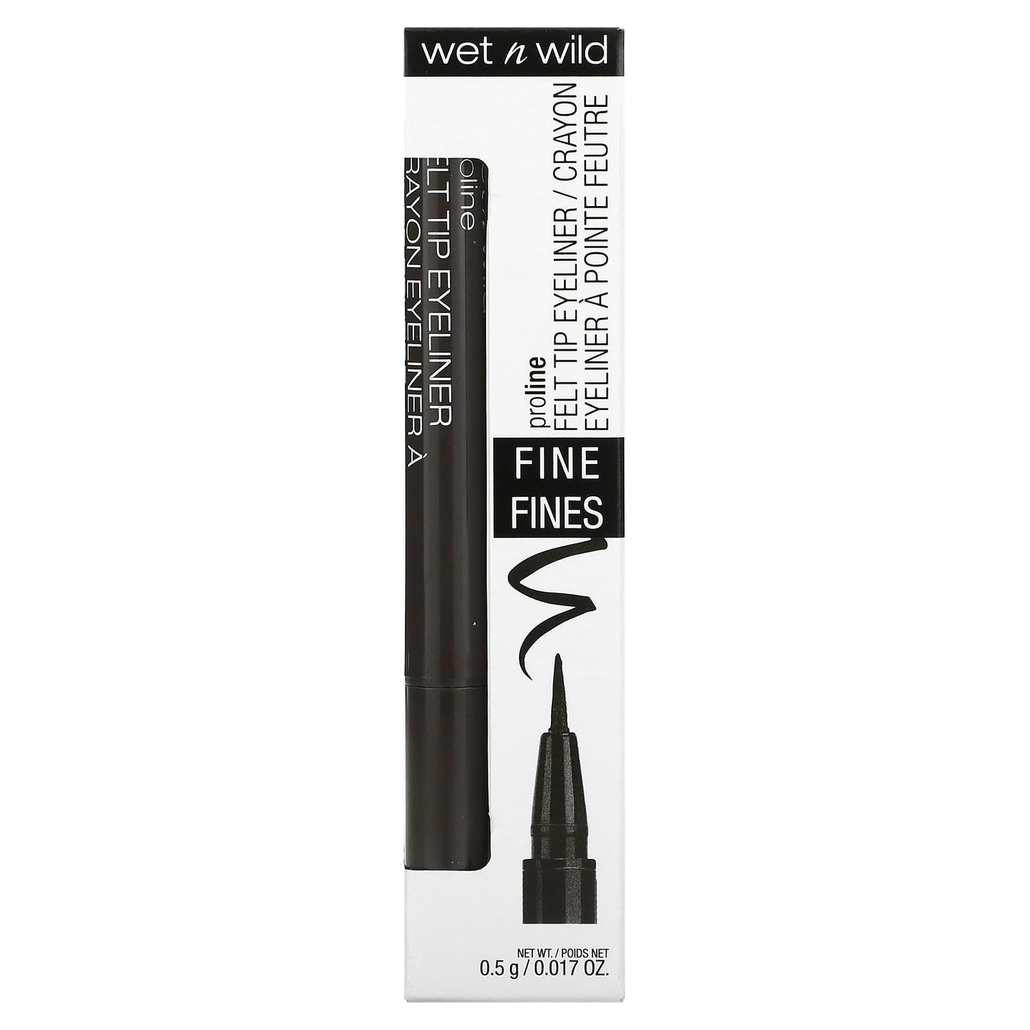 wet n wild, ProLine Felt Tip Eyeliner, Dark Brown, 0.017 oz (0.5 g) - Image 2