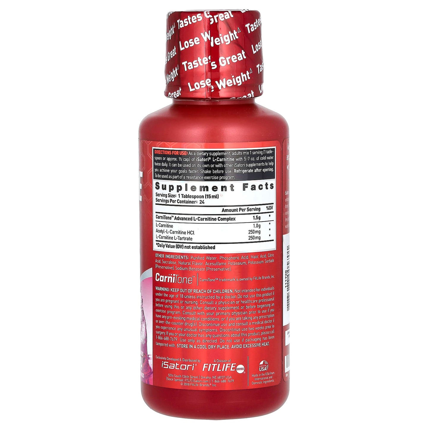Boost Metabolism & Fat Loss with Isatori L-Carnitine - Image 2