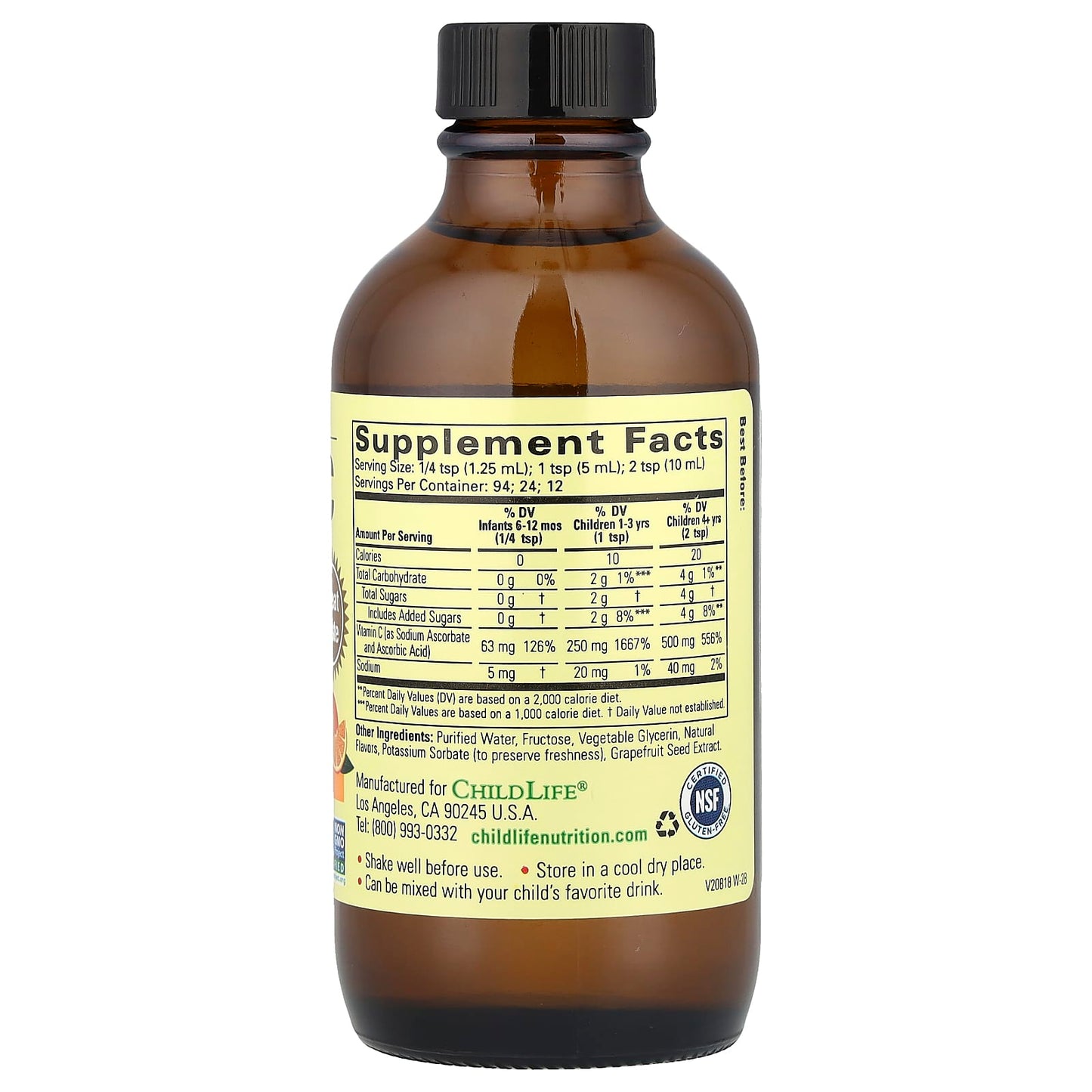Natural Liquid Vitamin C for Kids - Immune Support & Protection - Image 2