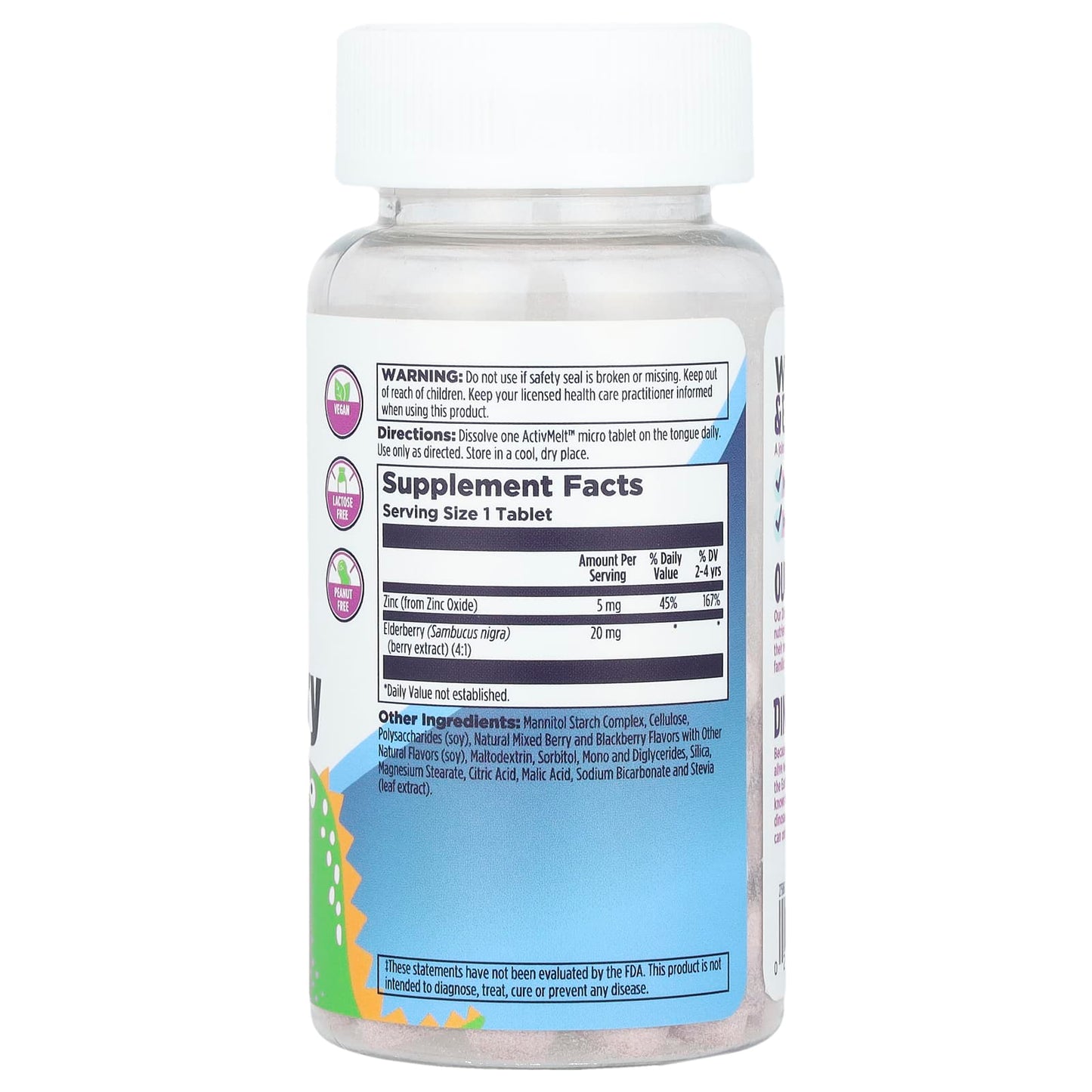 Support Your Child's Immune System with KAL Dinosaurs Zinc Elderberry - Image 2