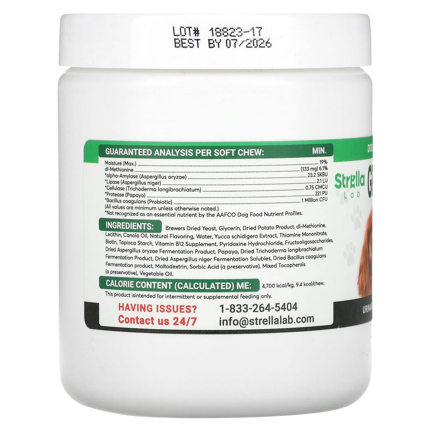 StrellaLab, Green Lawn Chews For Dogs, 120 Soft Chews, 8.46 oz (240 g) - Image 2
