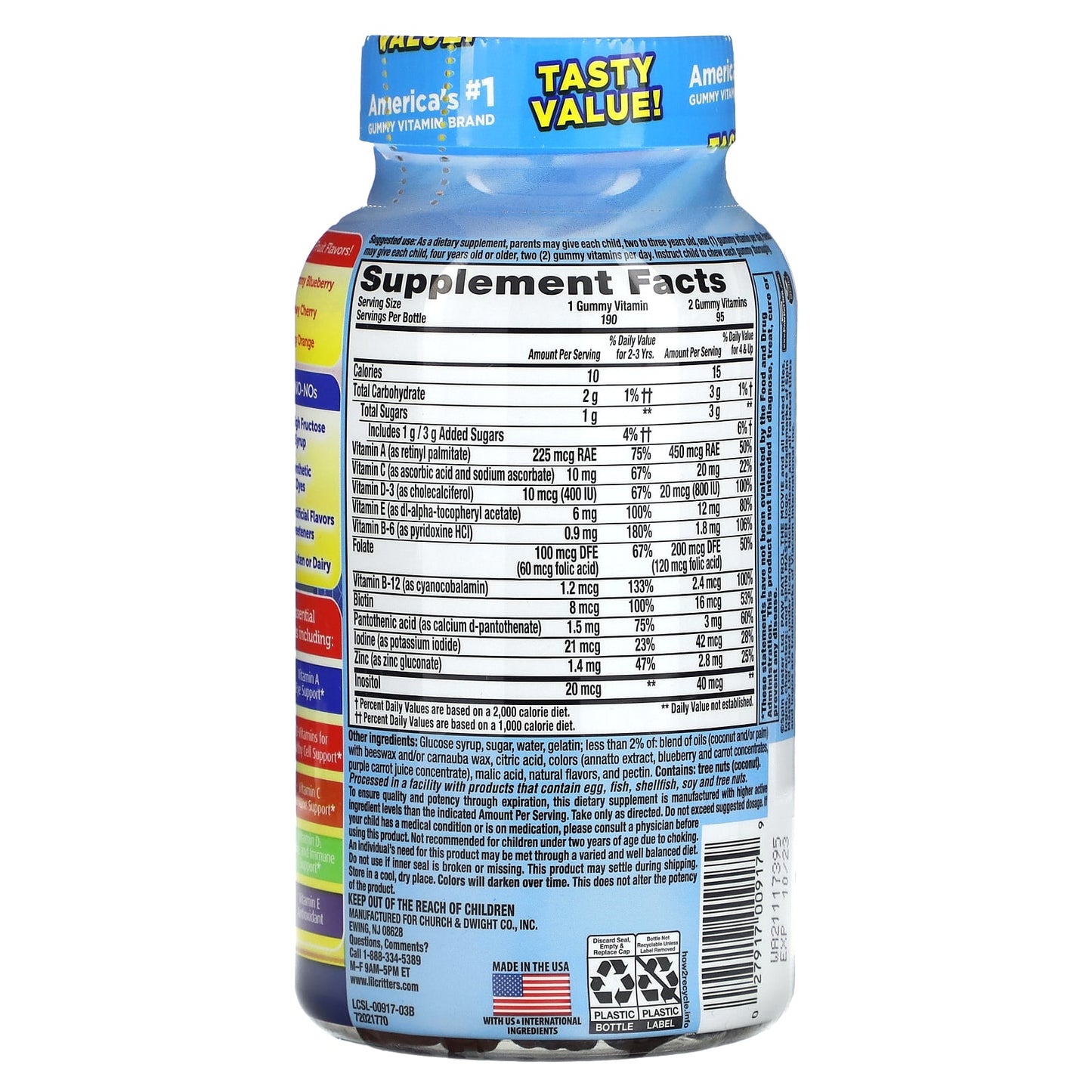 L'il Critters, Paw Patrol The Movie, Gummy Multivitamin, Natural Fruit, 190 Gummies - Image 2