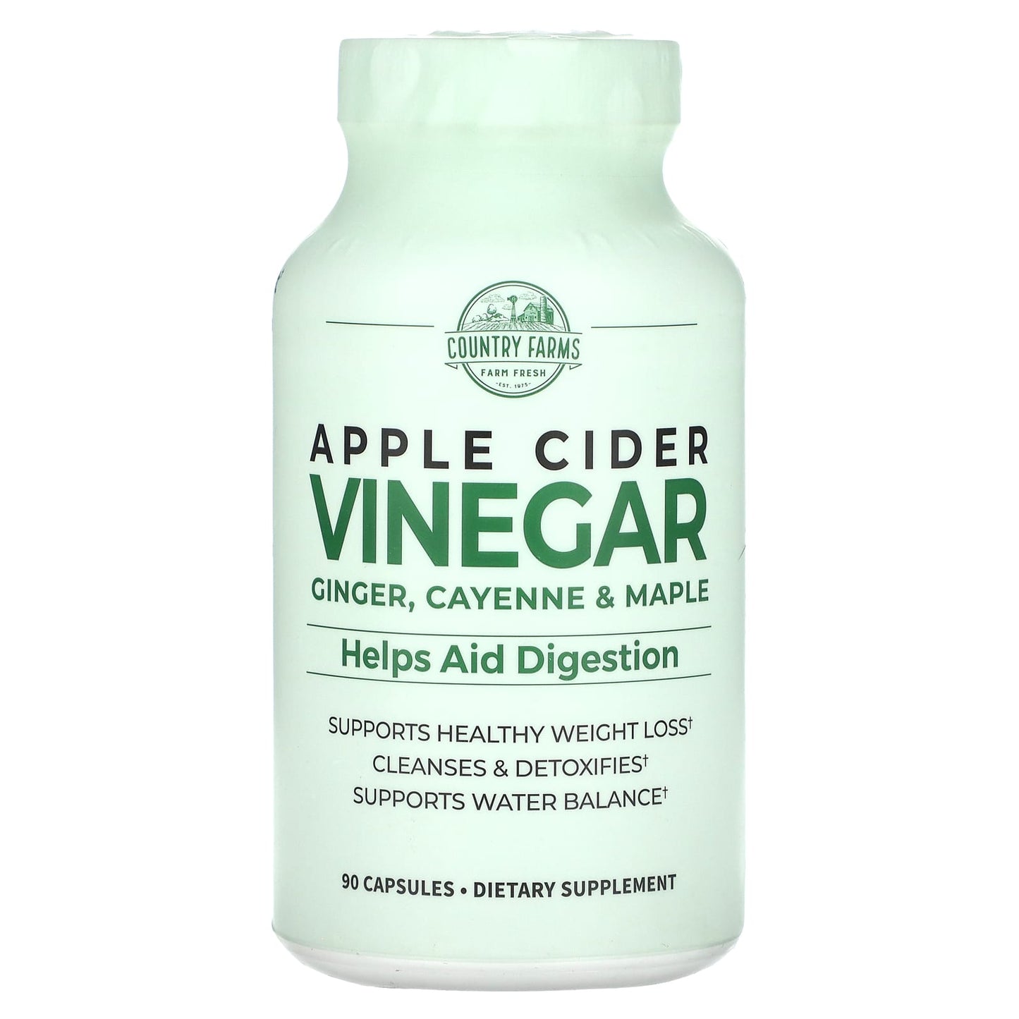 Country Farms Apple Cider Vinegar Capsules for Digestion, Weight Loss & Detox - Image 1