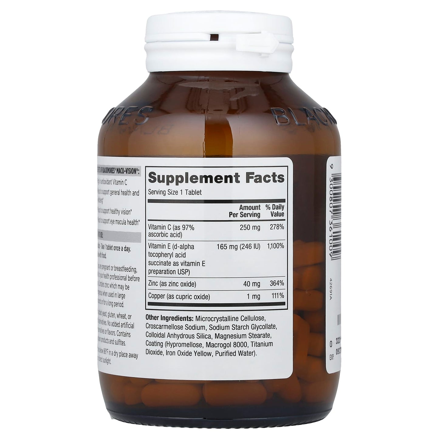 <span style='font-weight: bold;'>Blackmores Macu-Vision Eye Health Supplement - 150 Tablets</span> - Image 2