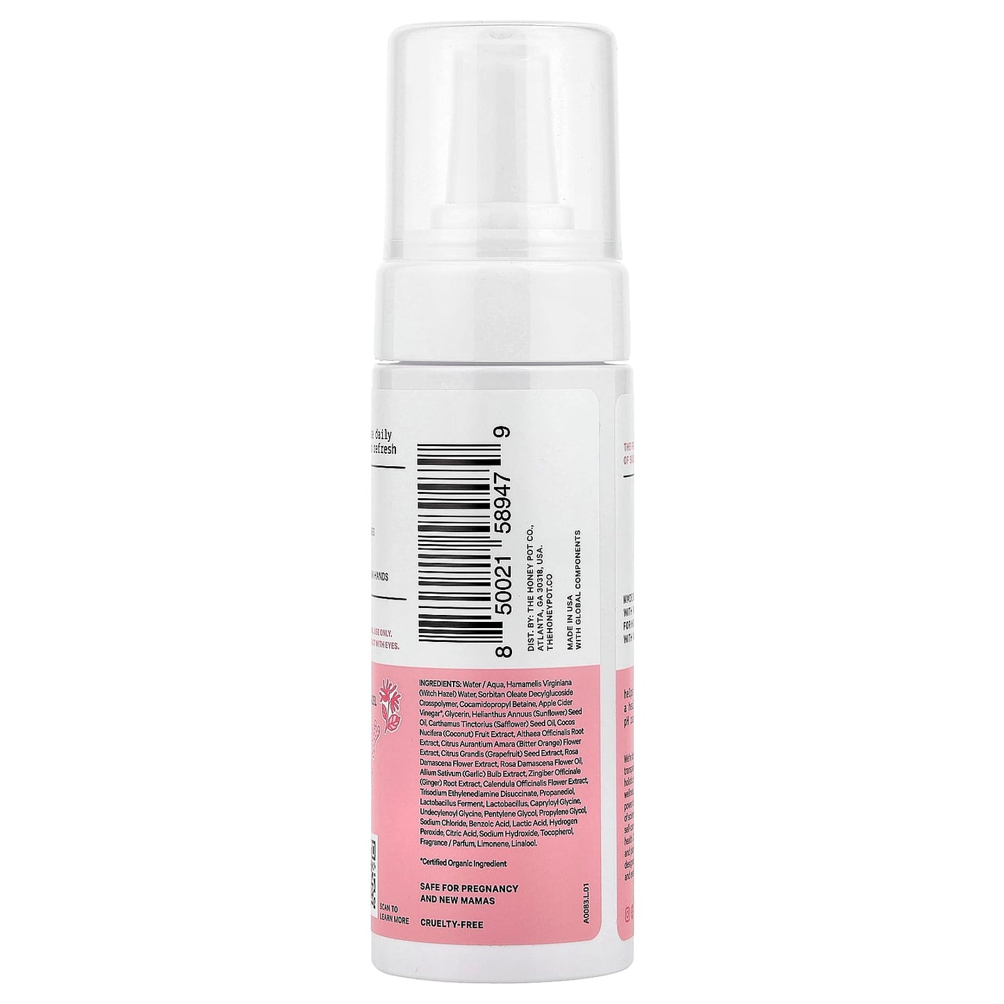 The Honey Pot Company, Soothing Witch Hazel Intimate Wash, 5.51 fl oz (163 ml) - Image 2