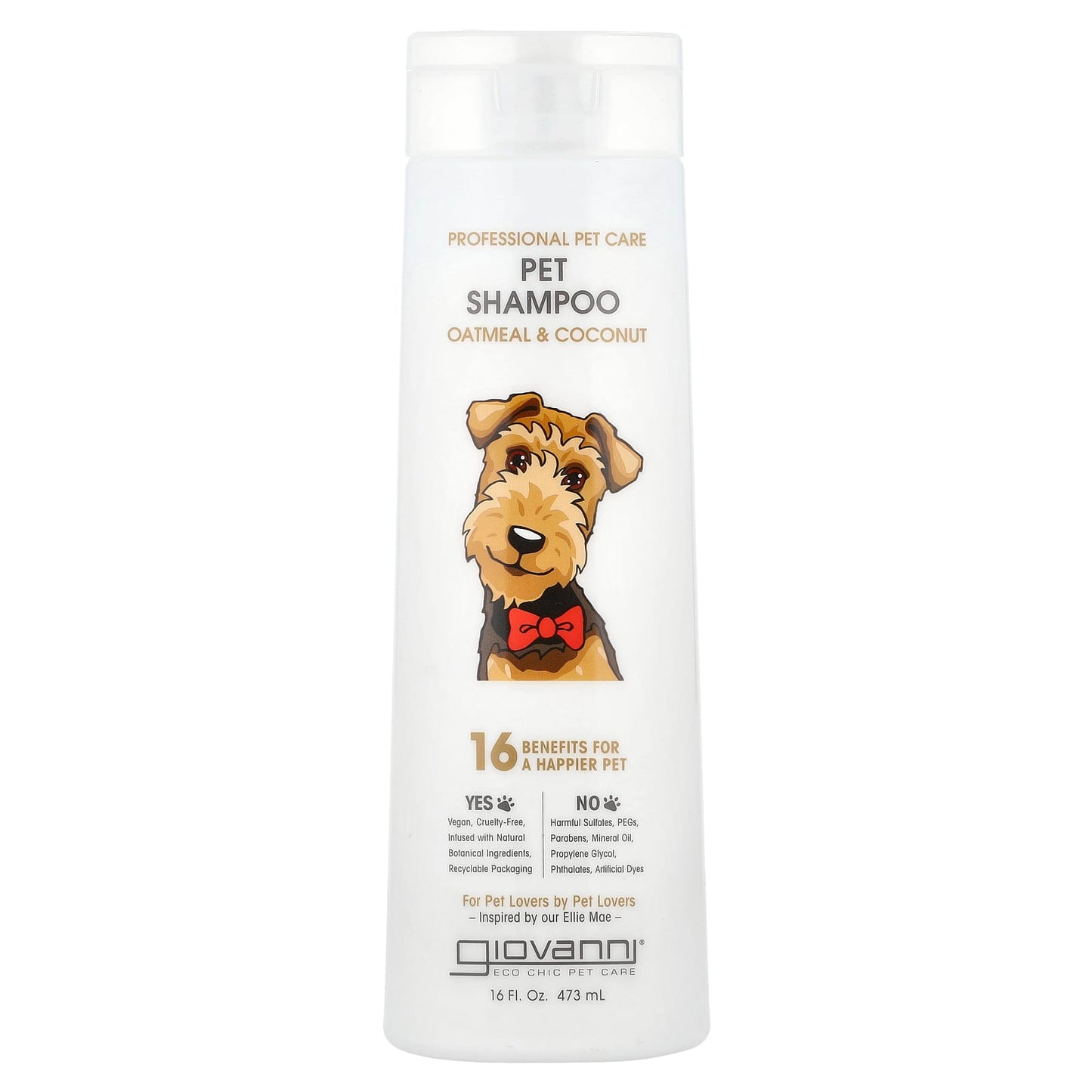 Giovanni Pet Shampoo for Dogs - Natural Oatmeal & Coconut, 16 fl oz - Image 1