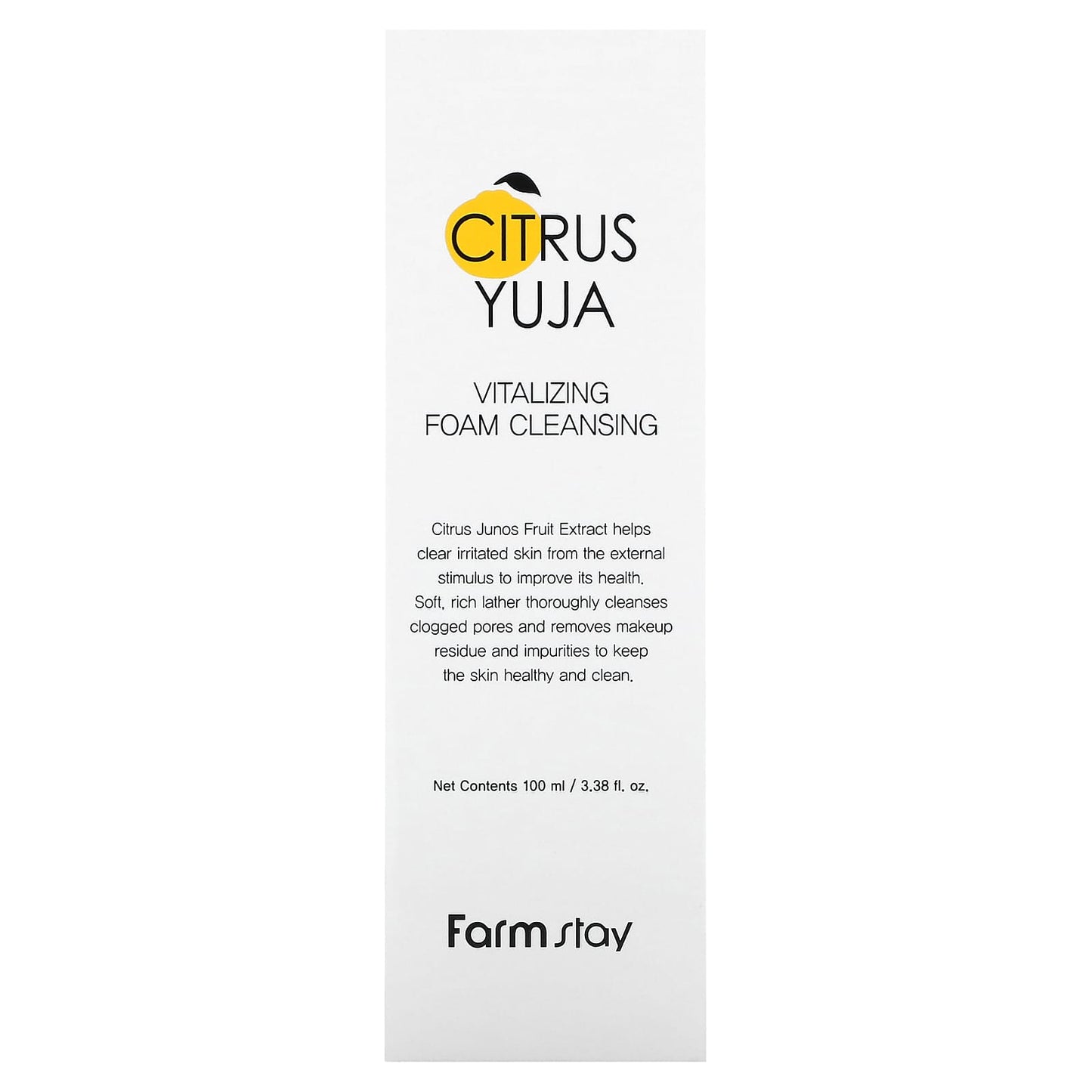 Farmstay Citrus Yuja Vitalizing Foam Cleanser, 3.38 fl oz - Image 2