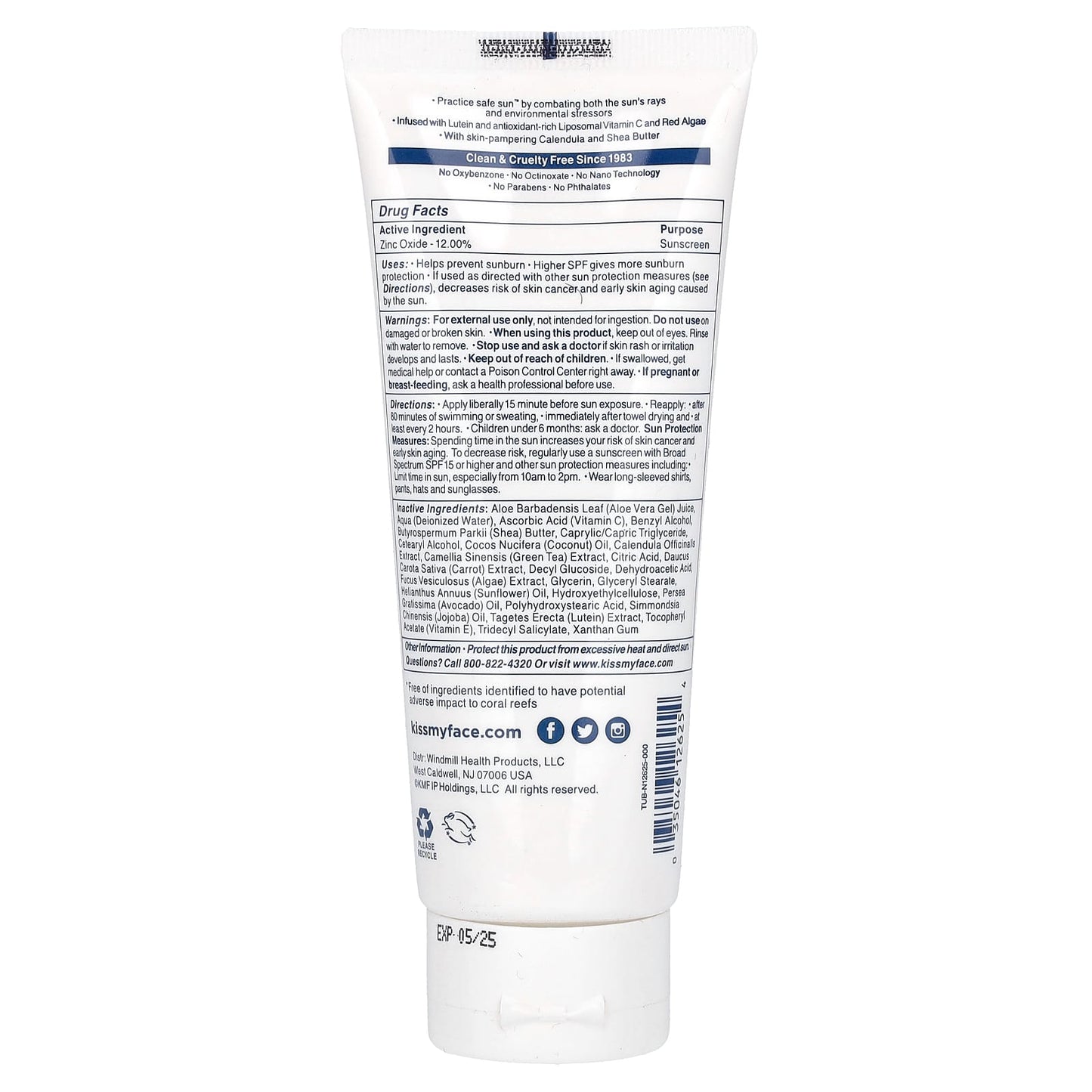 Kiss My Face, 50 Baby, Mineral Sunscreen, SPF 50, Fragrance Free, 4 fl oz (118 ml) - Image 2