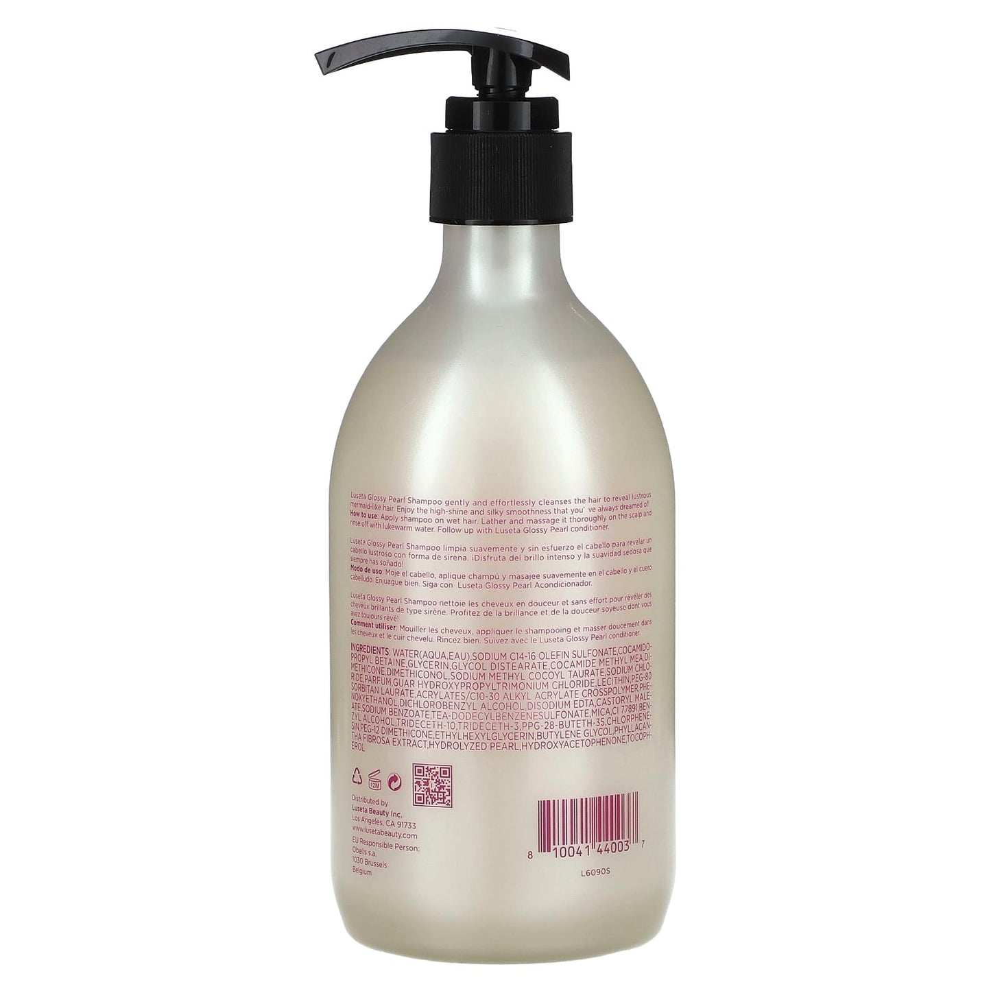 Luseta Beauty, Glossy Pearl Shampoo, For All Hair Types, 16.9 fl oz (500 ml) - Image 2