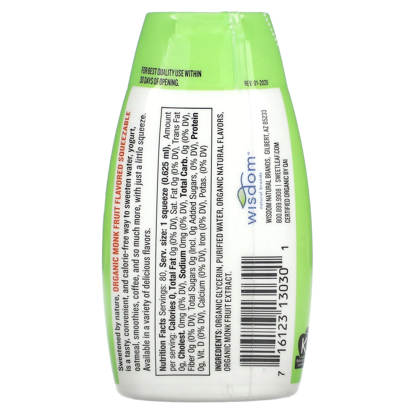 SweetLeaf Stevia, Monk Fruit Organic Sweetener Squeezable, 1.7 fl oz (50 ml) - Image 2