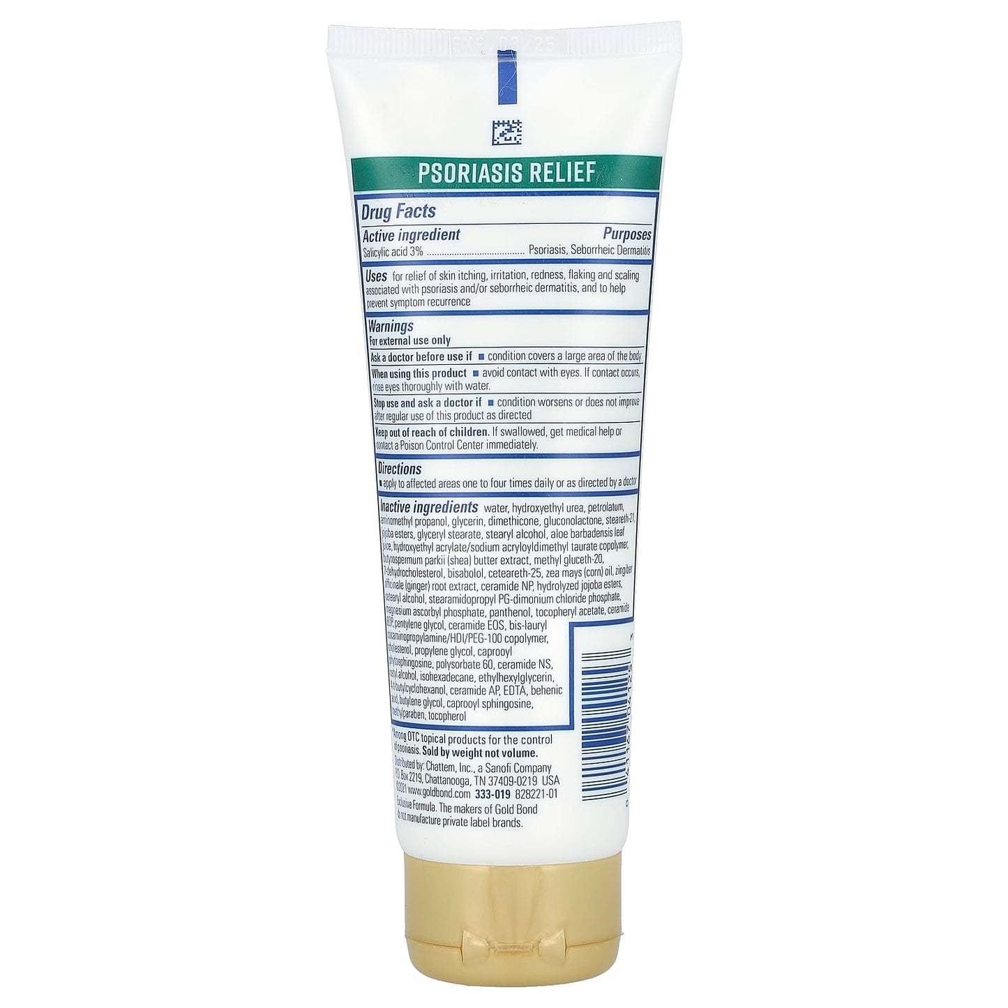 Psoriasis Relief Cream by Gold Bond, Maximum Strength, 4 oz - Image 2