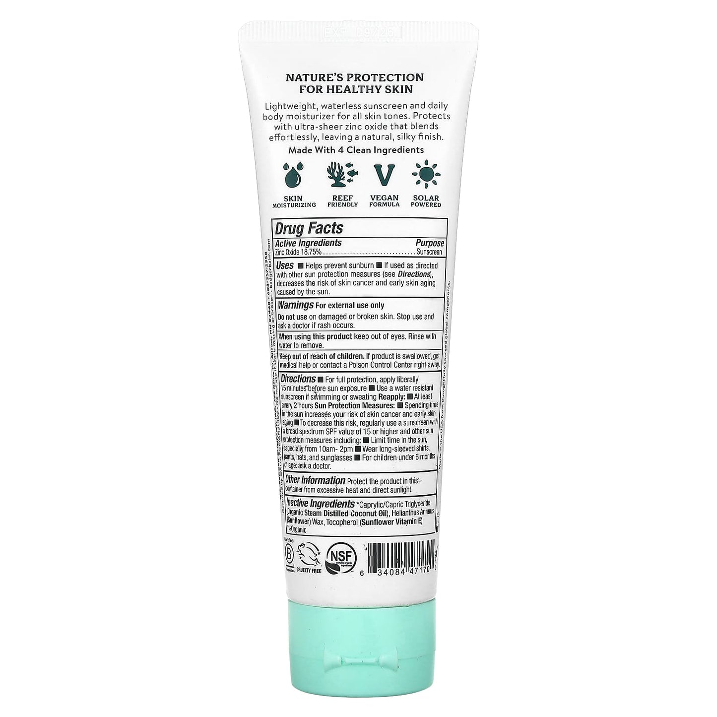 Badger Daily Mineral Sunscreen, SPF 30, 4 fl oz (118 ml) - Natural Protection for Healthy Skin - Image 2