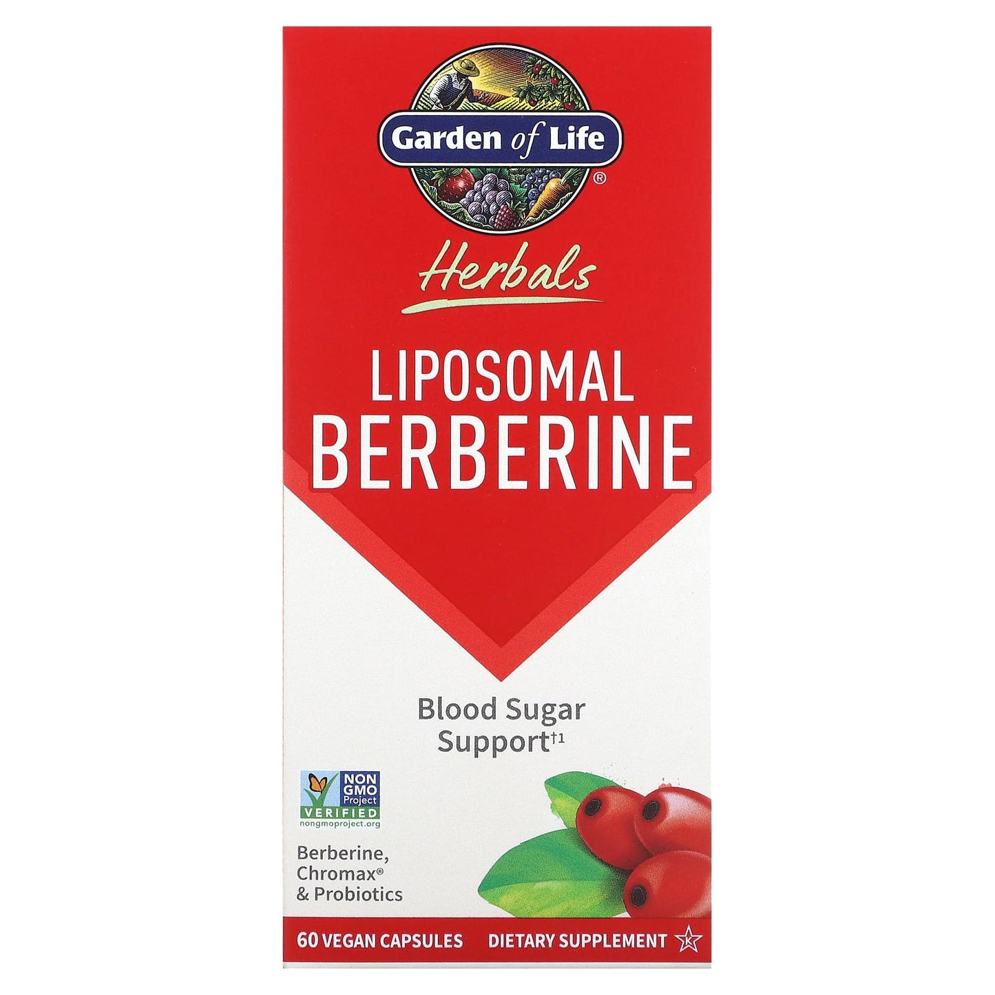 Garden of Life Liposomal Berberine - Blood Sugar Support & Cholesterol - Image 1