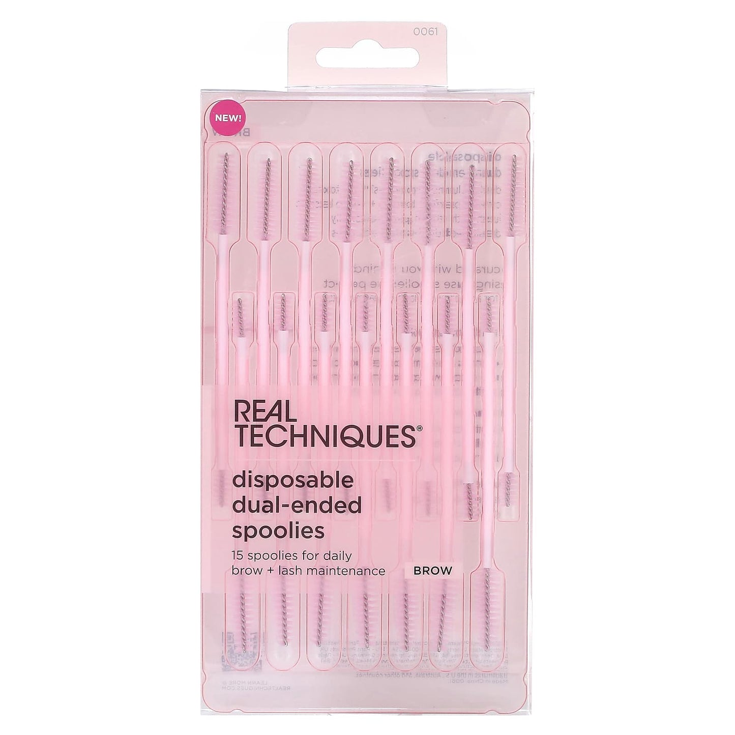 Real Techniques, Disposable Dual-Ended Spoolies, 15 Spoolies - Image 1