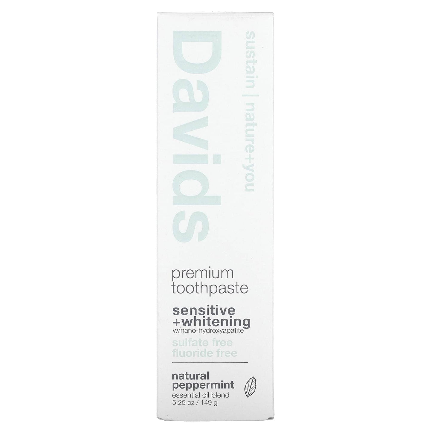 Natural, Sulfate-Free Toothpaste for Sensitivity, Whitening, and Fresh Breath - Davids - Image 2