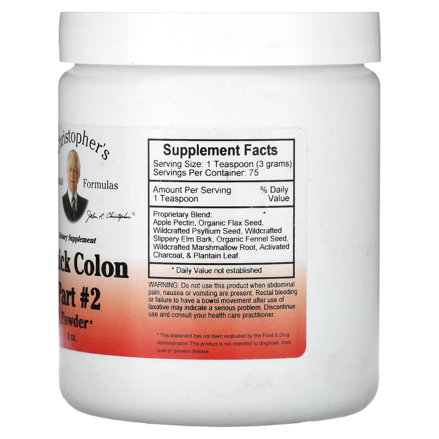 Support Colon Health with Christopher's Original Formulas Quick Colon Part 2 Powder - Image 2
