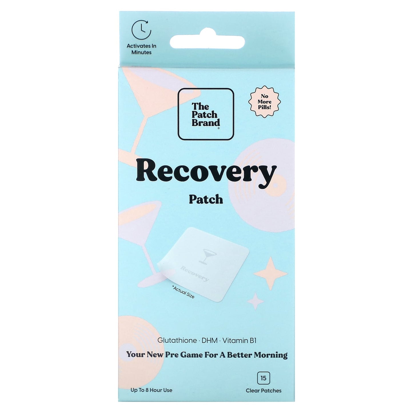 The Patch Brand, Recovery Patch, 15 Clear Patches - Image 1