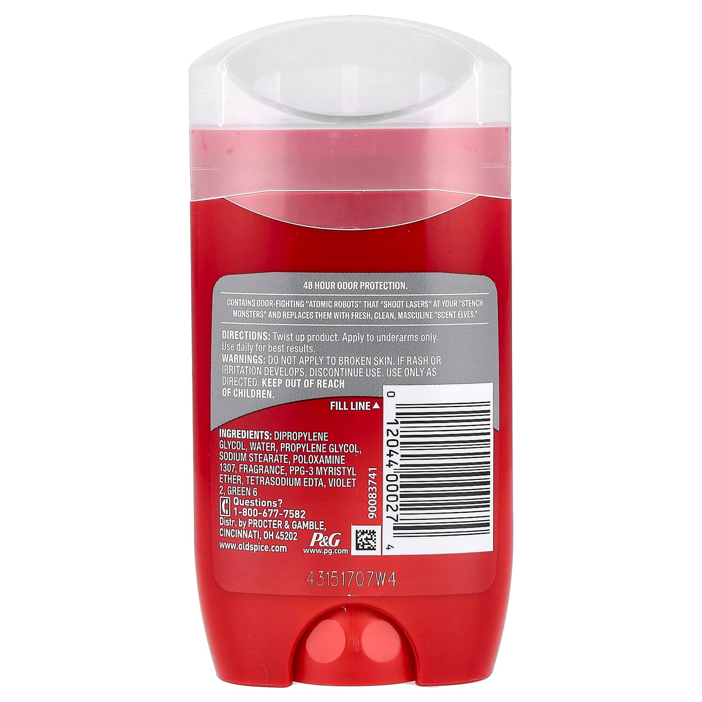 Old Spice, High Endurance®, Deodorant, Pure Sport, 2.25 oz (63 g) - Image 2