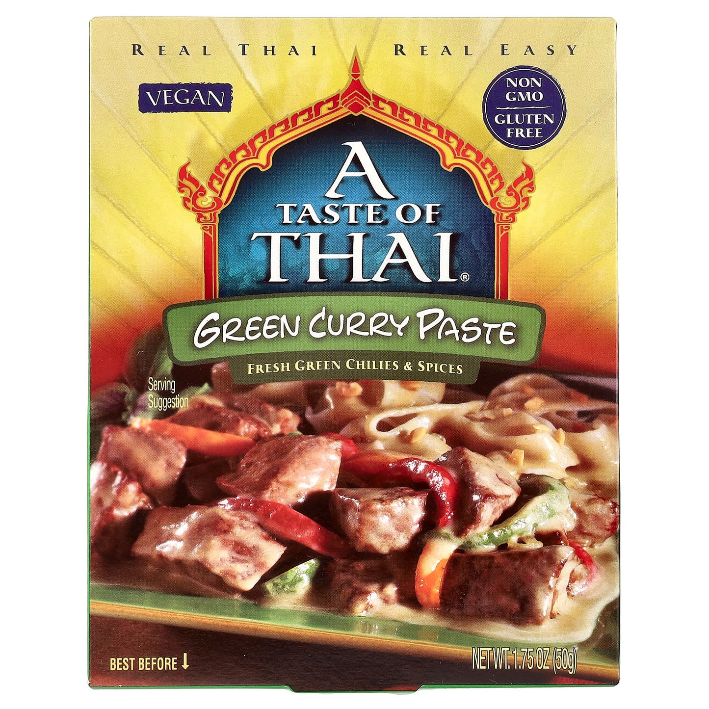 Authentic Thai Green Curry Paste, 50g, Vegan & Gluten-Free - Image 1