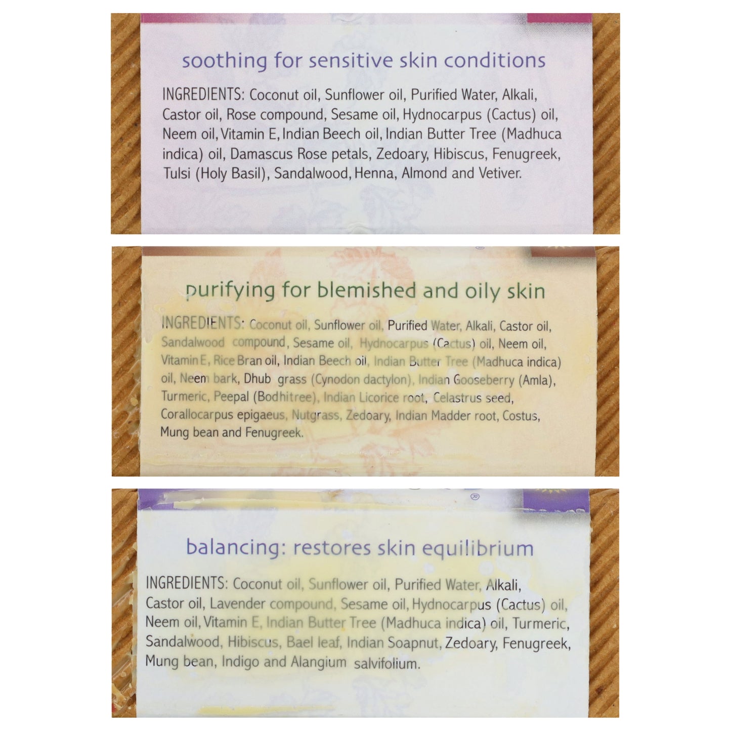 Nourishing Ayurvedic Soap Bars - Cruelty-Free, Vegan, 3-Pack - Image 2