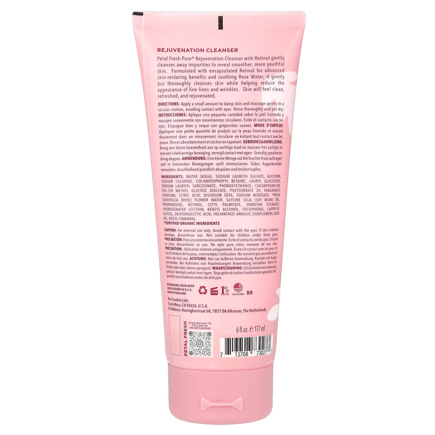 Petal Fresh, Pure, Rejuvenation Cleanser, Rose Water, 6 fl oz (177 ml) - Image 2