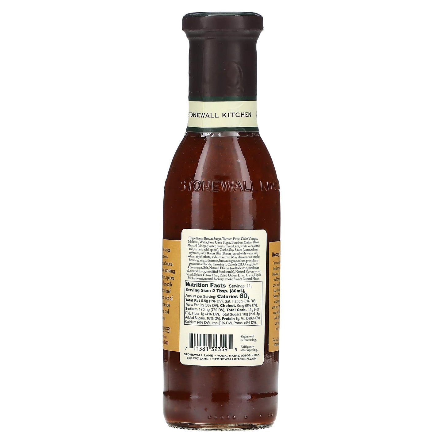 Stonewall Kitchen, Boozy Bacon Barbecue Sauce, 11 fl oz (330 ml) - Image 2