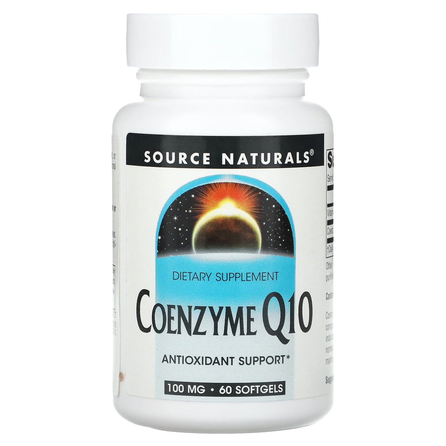 Source Naturals, Coenzyme Q10, 100 mg, 60 Softgels - Image 1