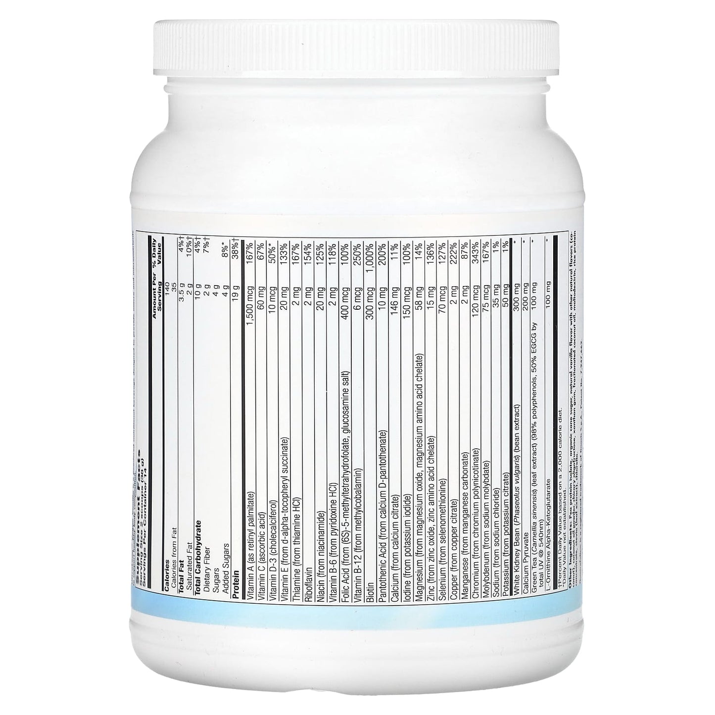 Nutra BioGenesis, UltraLean Vegan, Natural Vanilla, 1 lb 2.6 oz (527 g) - Image 2