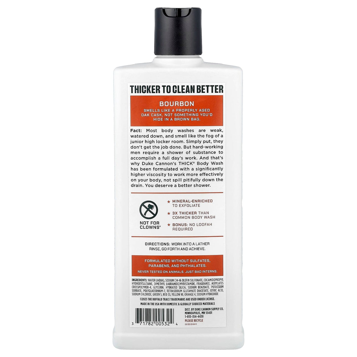 Bourbon Body Wash | Thick, Mineral-Enriched, Sulfate-Free by Duke Cannon - Image 2