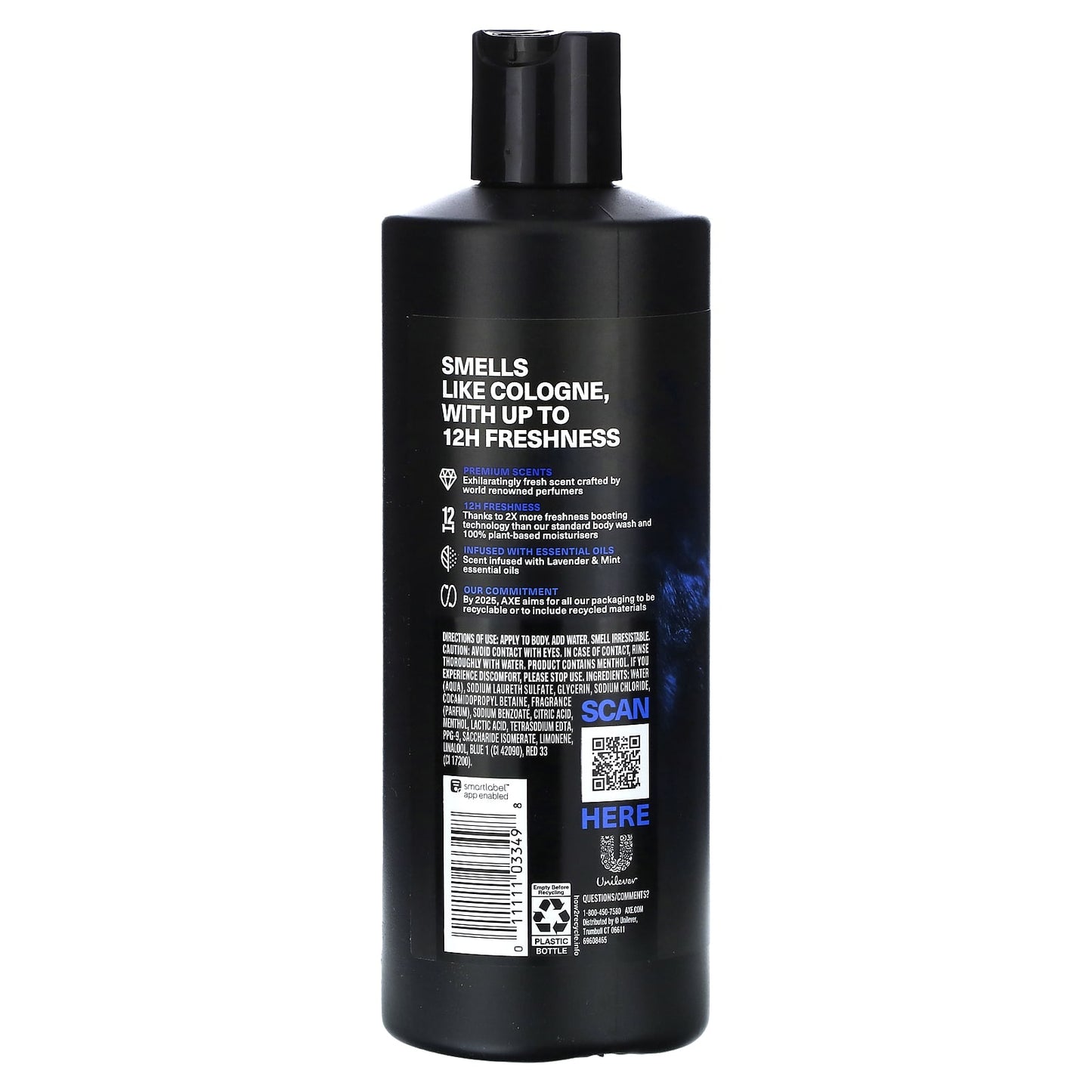 Axe Body Wash, Blue Lavender Scent, 18 fl oz - Image 2