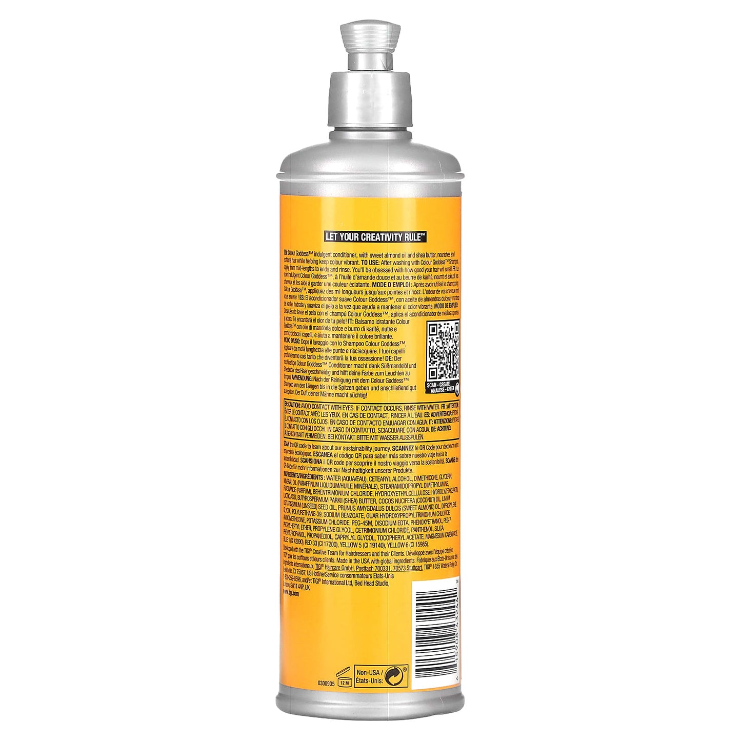TIGI, Bed Head, Colour Goddess, Oil Infused Conditioner, For Coloured Hair, 13.53 fl oz (400 ml) - Image 2