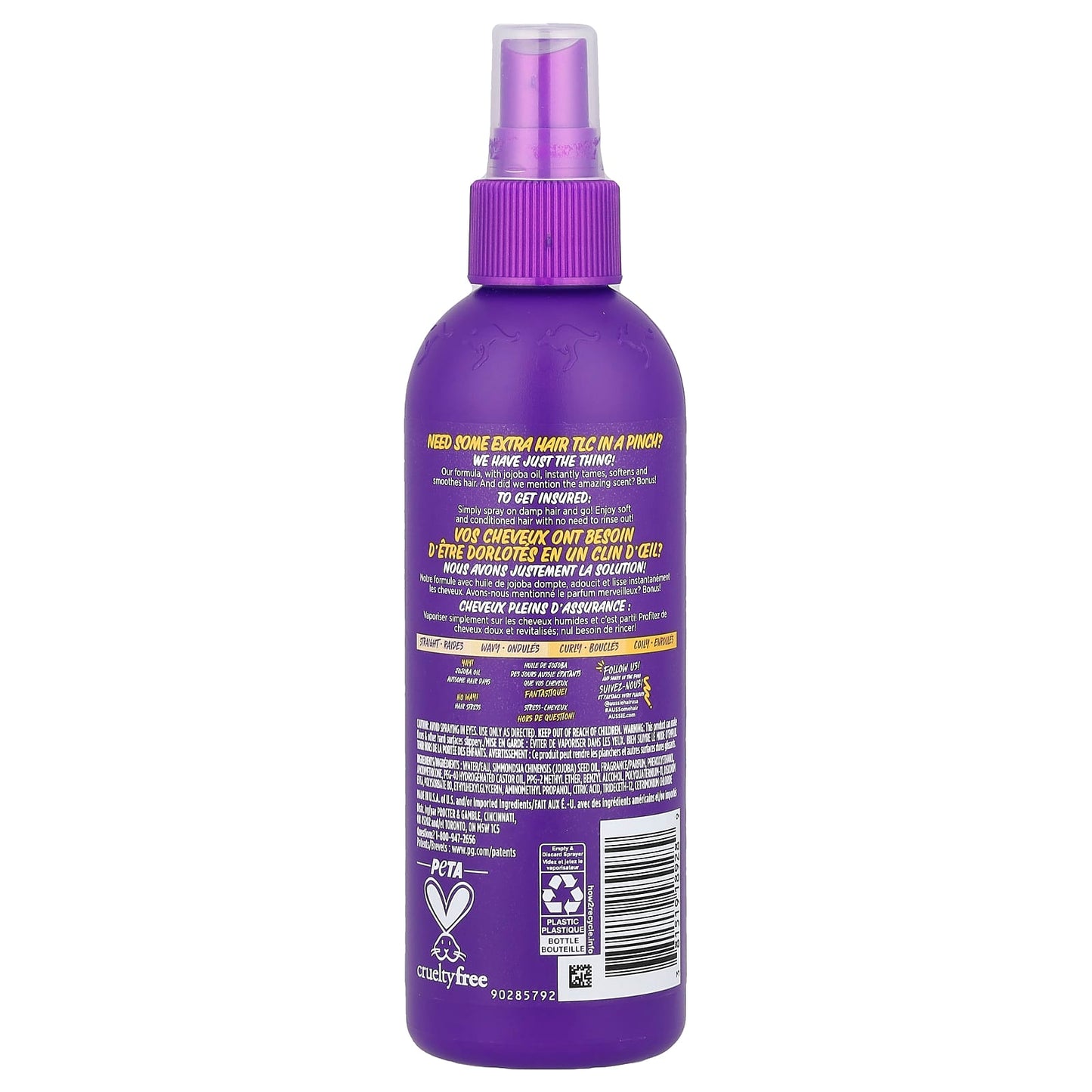 Aussie Leave-In Conditioner with Jojoba Oil, Hair Insurance for All Hair Types - Image 2