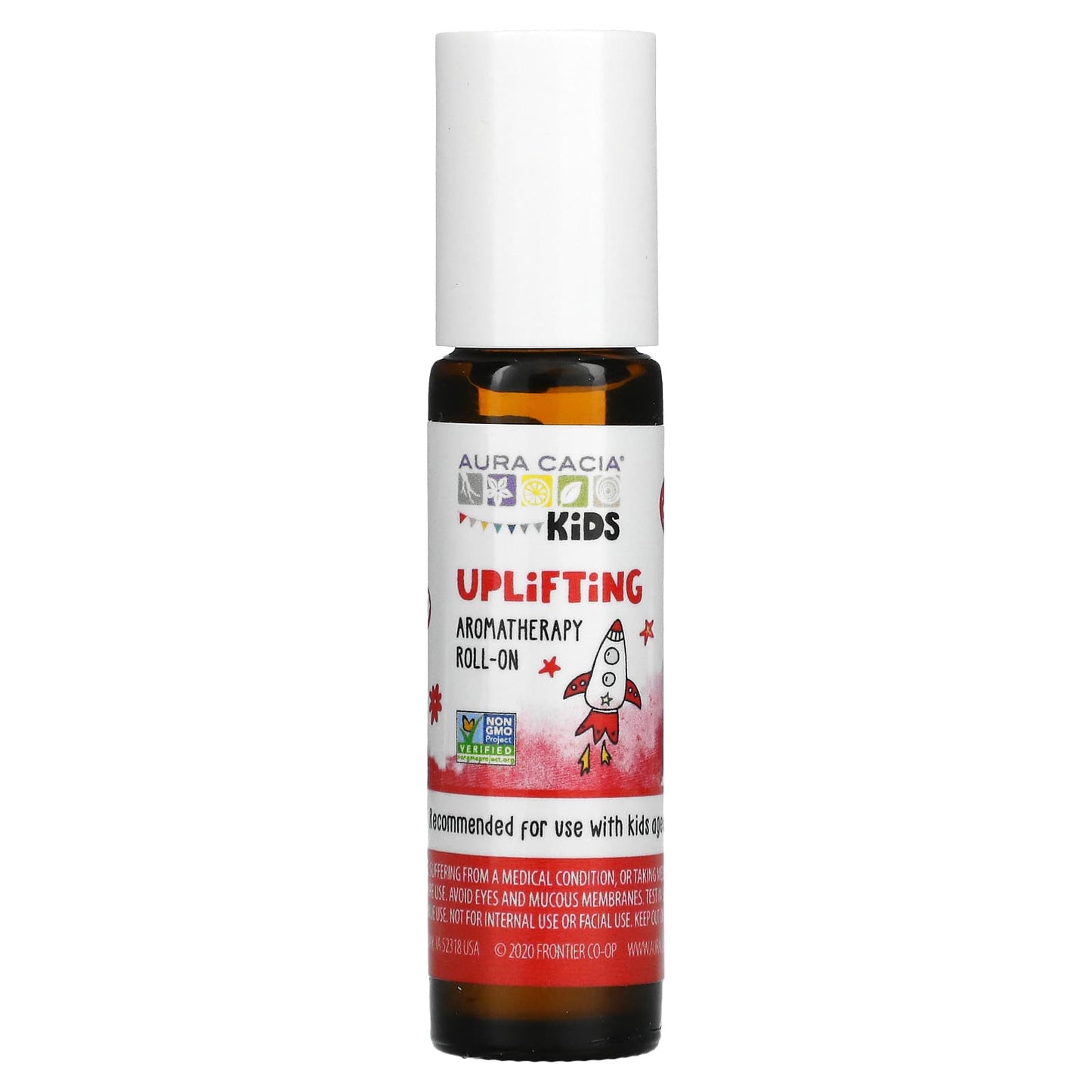 Aura Cacia Uplifting Kids Aromatherapy Roll-On Oil, Non-GMO, 0.31 fl oz - Image 1