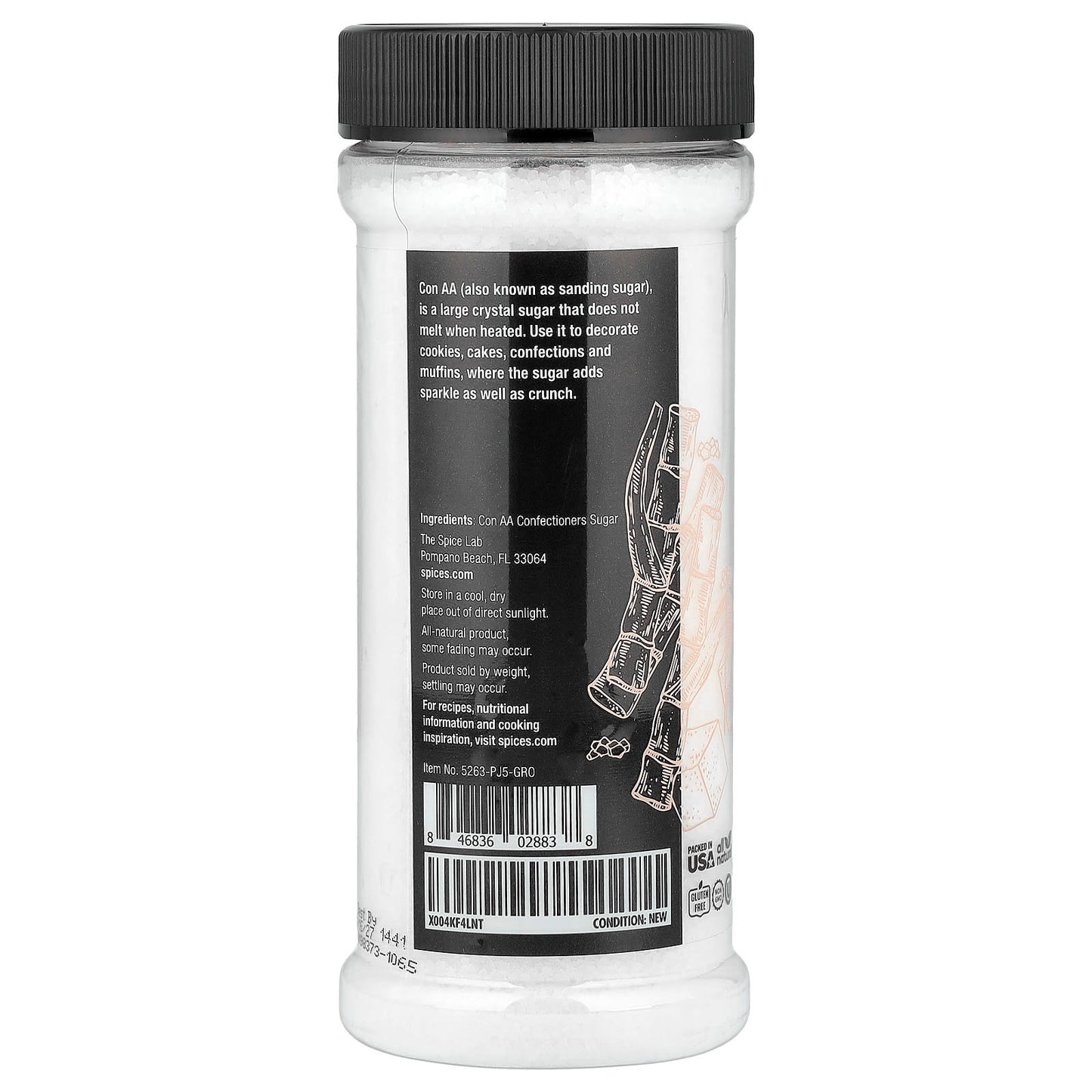 The Spice Lab, Sanding Con AA Sugar, 11.4 oz (323 g) - Image 2