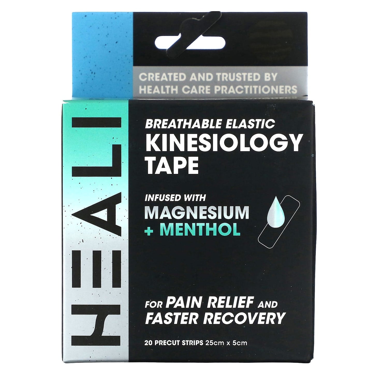 Black Zebra Breathable Kinesiology Tape for Pain Relief and Recovery - Image 1
