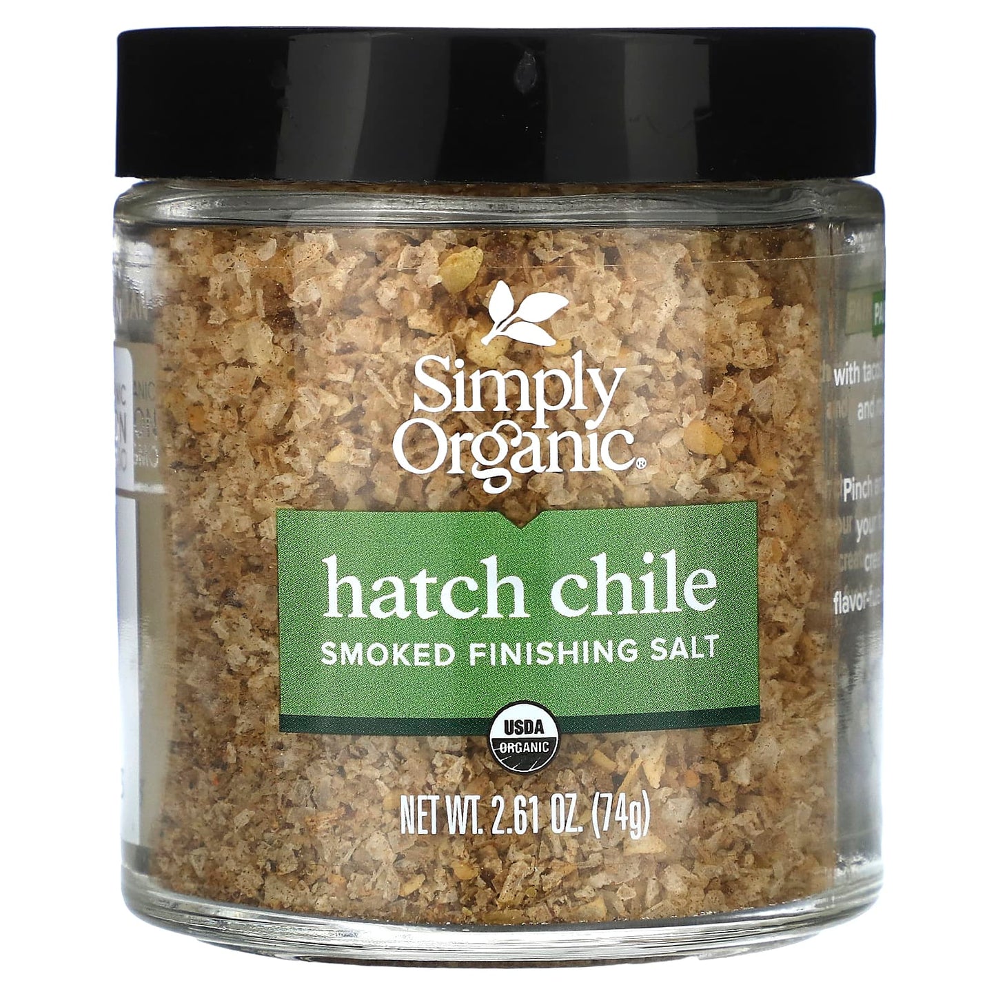 Simply Organic, Smoked Finishing Salt, Hatch Chile, 2.61 oz (74 g) - Image 1