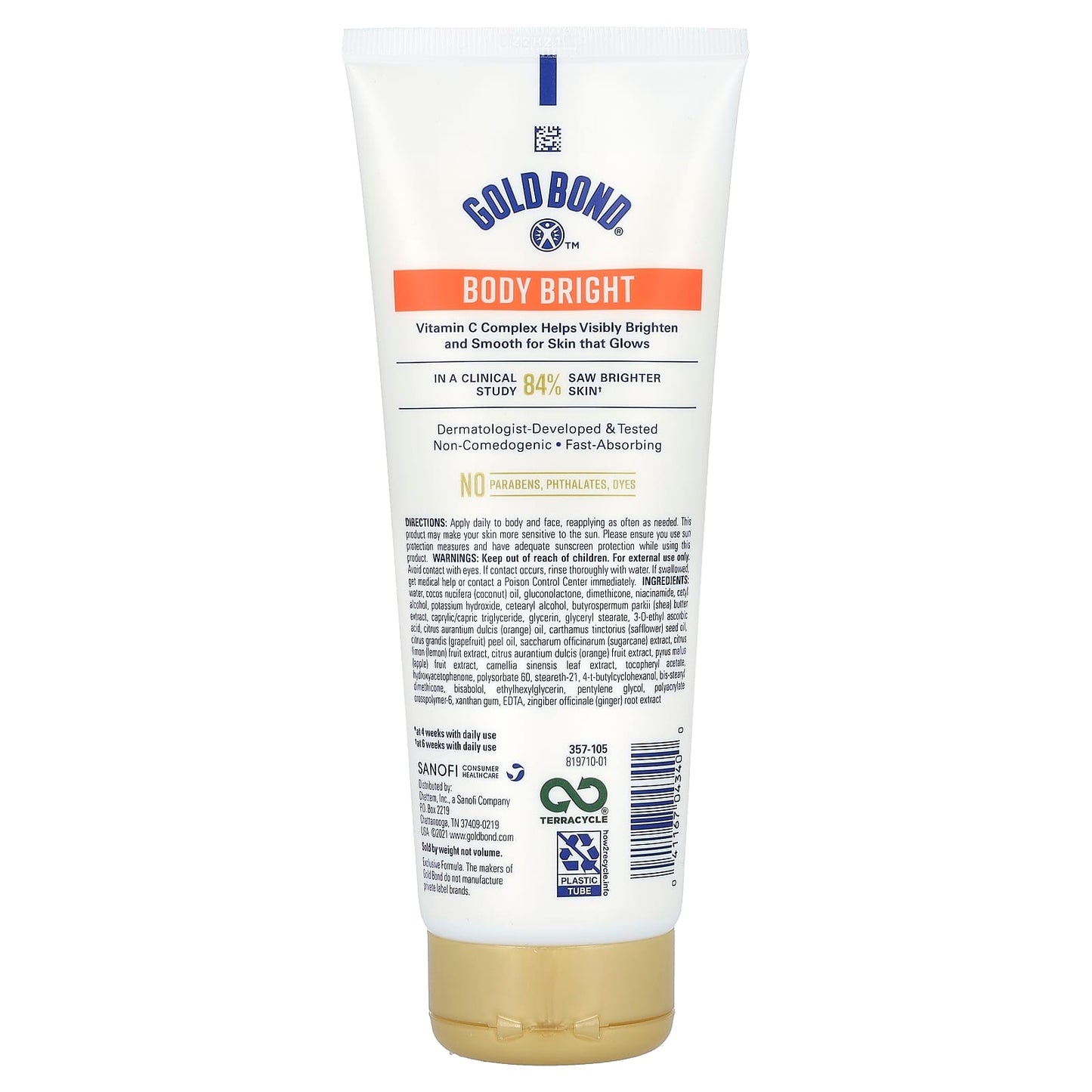 Gold Bond Body Bright Daily Lotion for Normal to Dry Skin, 8oz - Image 2