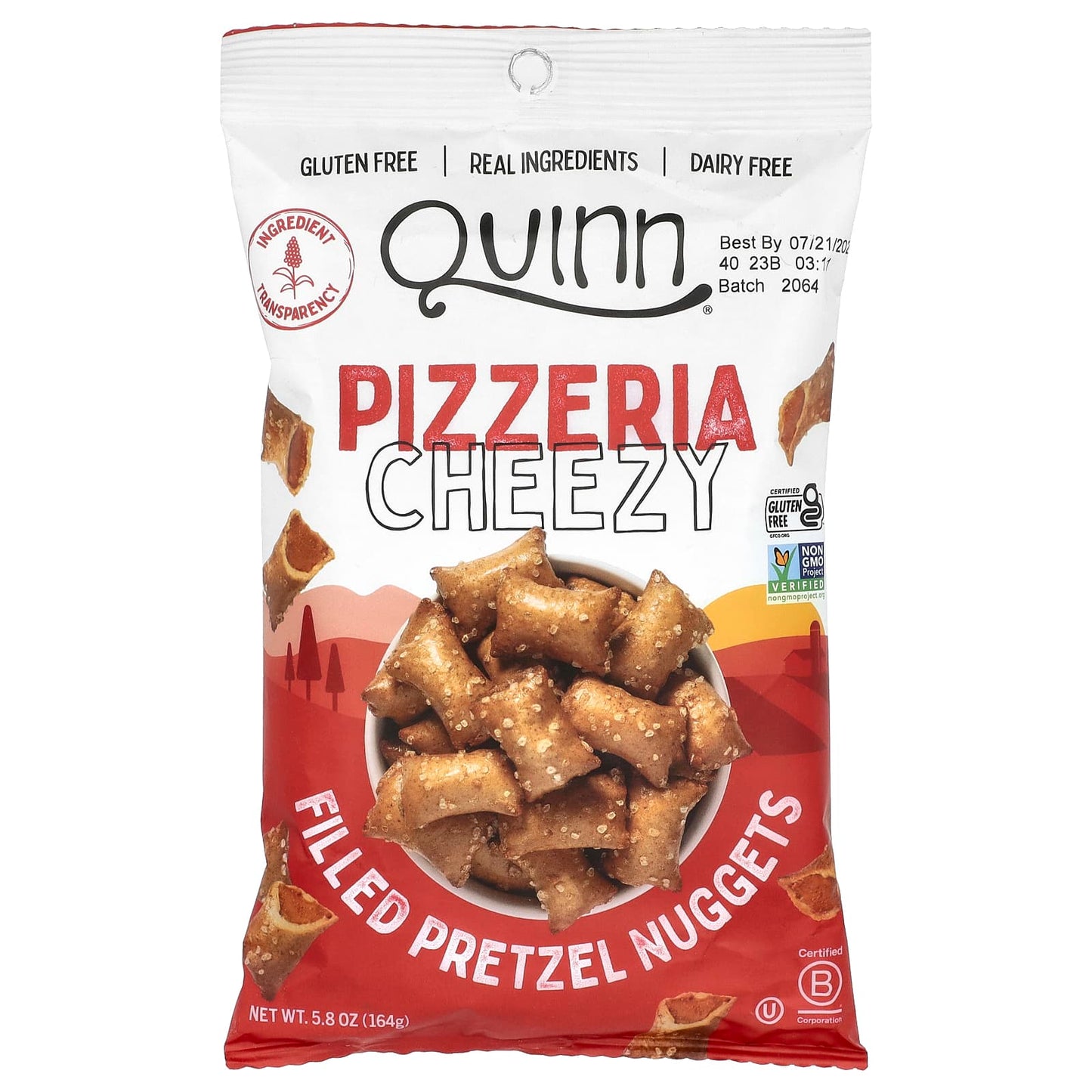 Quinn Snacks, Filled Pretzel Nuggets, Pizzeria Cheezy , 5.8 oz (164 g) - Image 1