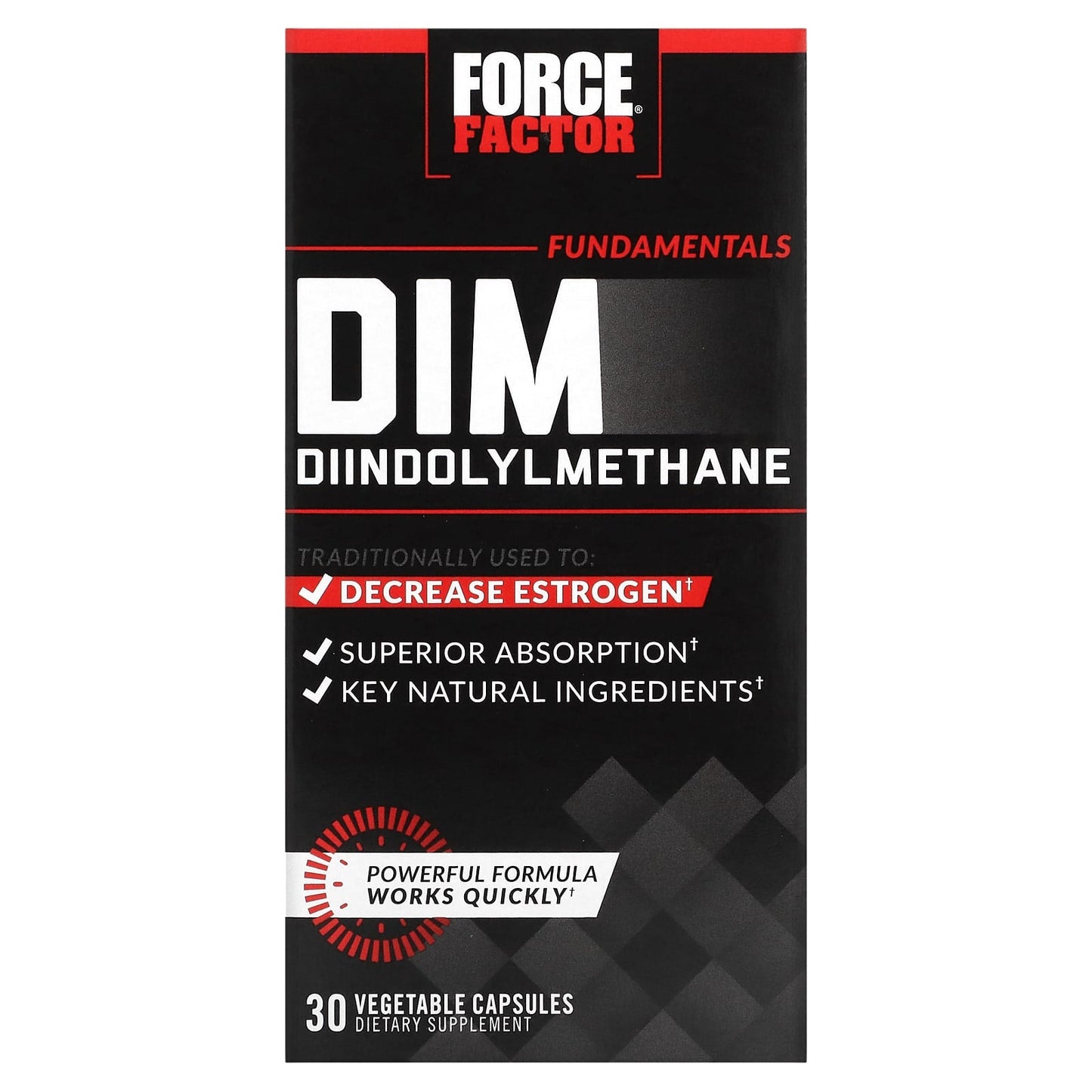 DIM Diindolylmethane Supplement for Men - 300mg - 30 Capsules - Image 1