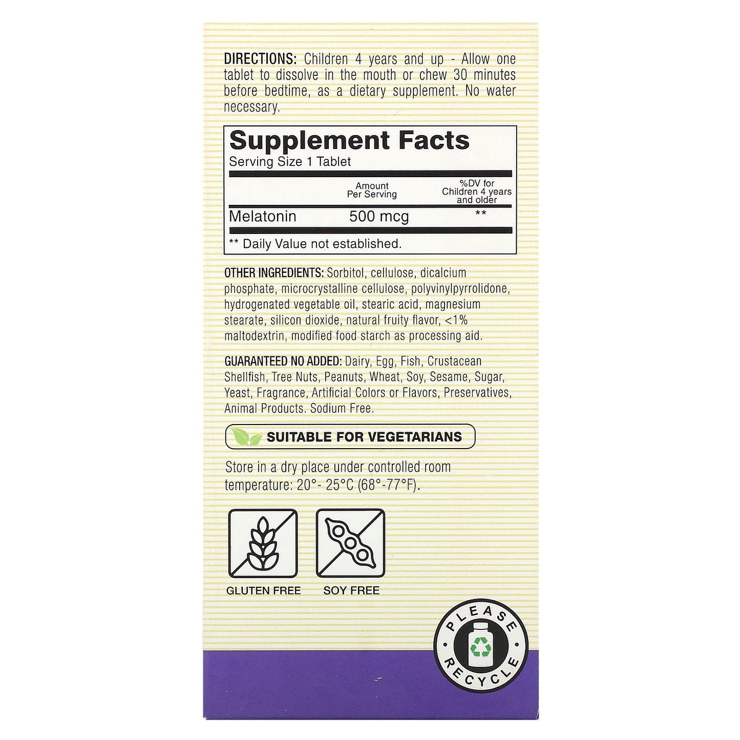 Mason Natural, Healthy Kids Melatonin, Ages 4 & Up, Fruity, 60 Tablets (500 mcg per Tablet) - Image 2
