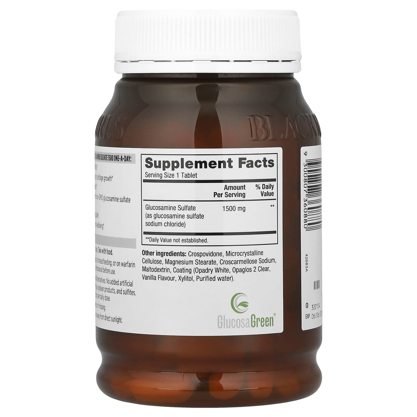 Blackmores Glucosamine Sulfate 1500mg 180 Tablets - Supports Joint Mobility - Image 2