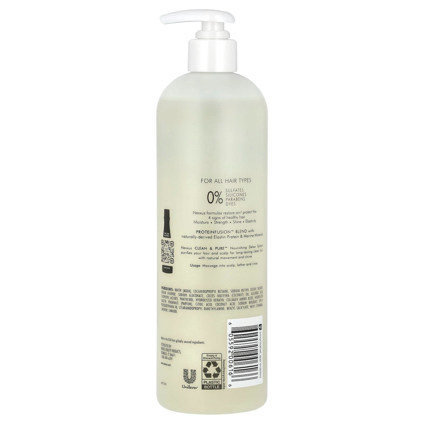 Nexxus, Clean & Pure™, Nourishing Detox Shampoo, For All Hair Types, 16.5 fl oz (488 ml) - Image 2