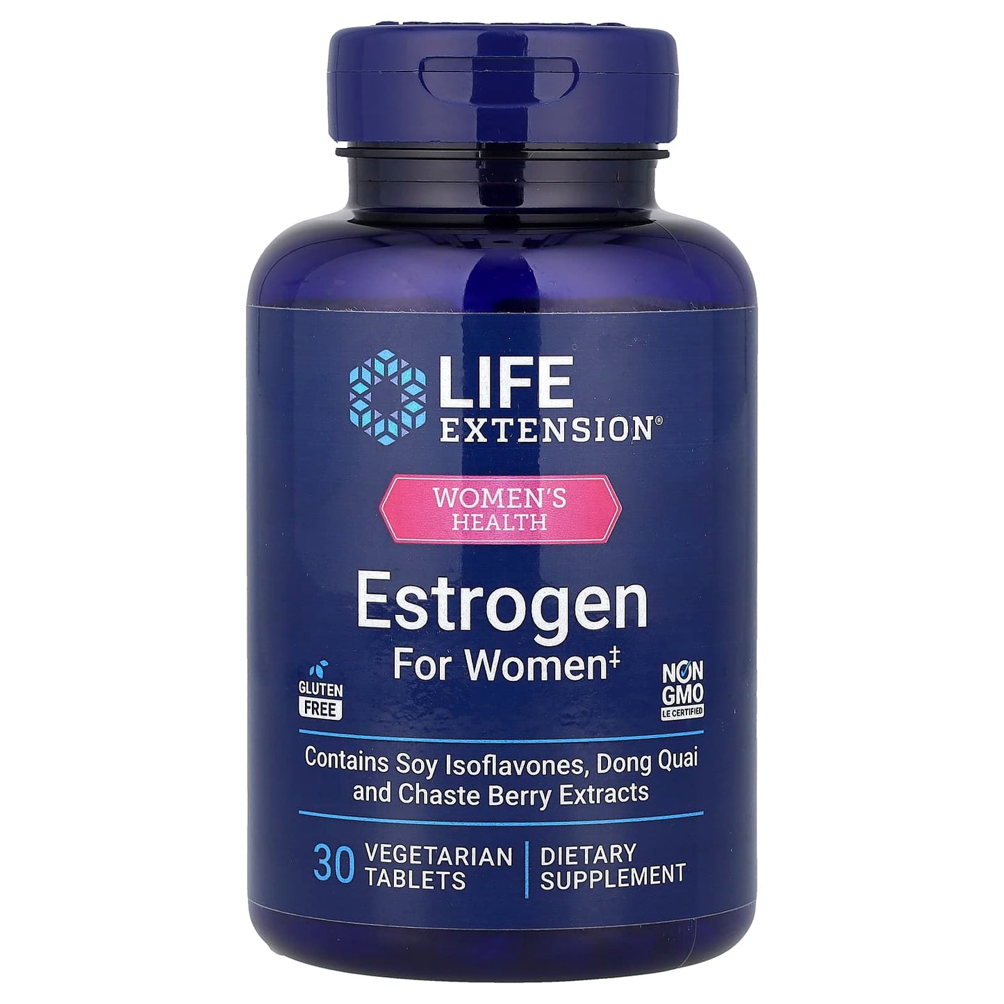 Life Extension, Women's Health, Estrogen for Women, 30 Vegetarian Tablets - Image 1