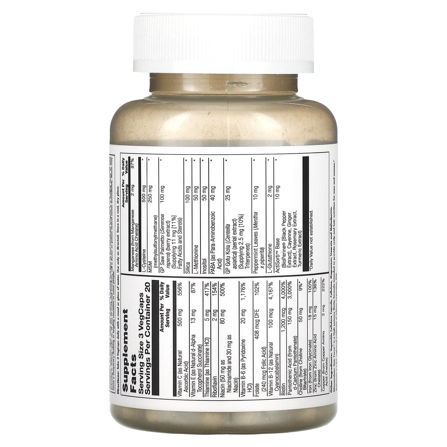 KAL Hair Force - 60 VegCaps for Healthy Hair and Scalp Support - Image 2