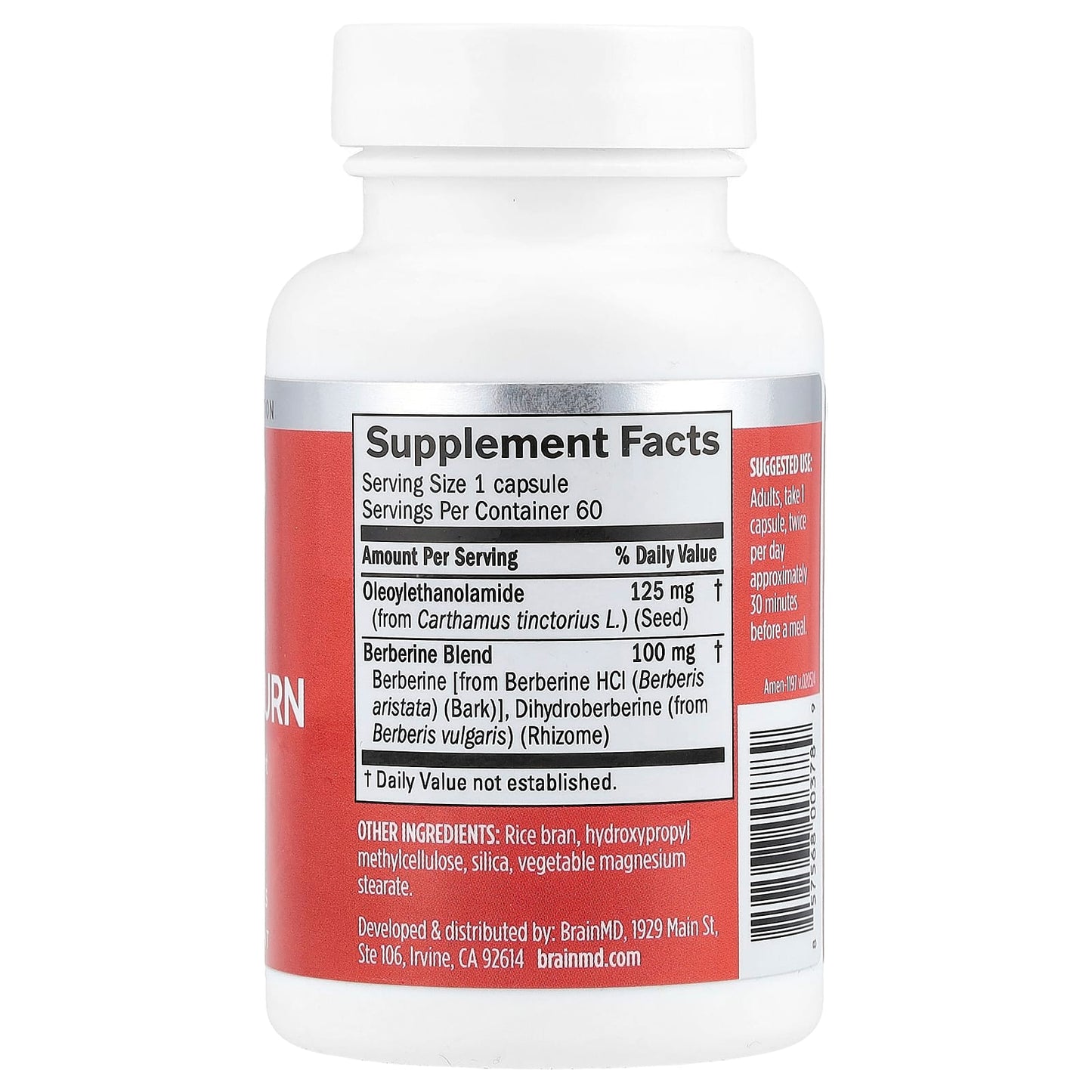 BrainMD, Smart Metabolic Burn, 60 Vegan Capsules